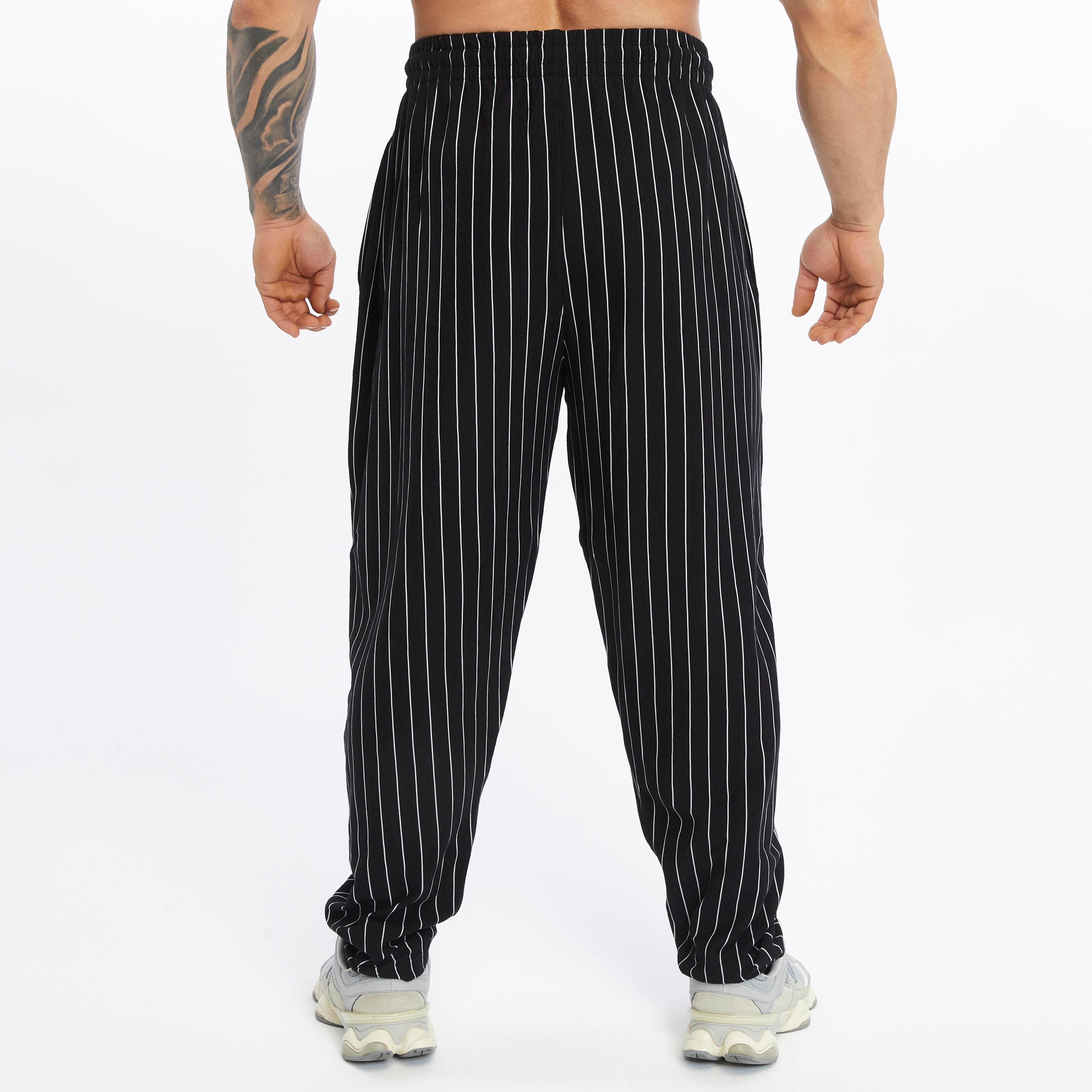 Mens Cotton Sweatpants With Drawstring Waistband Side Pockets