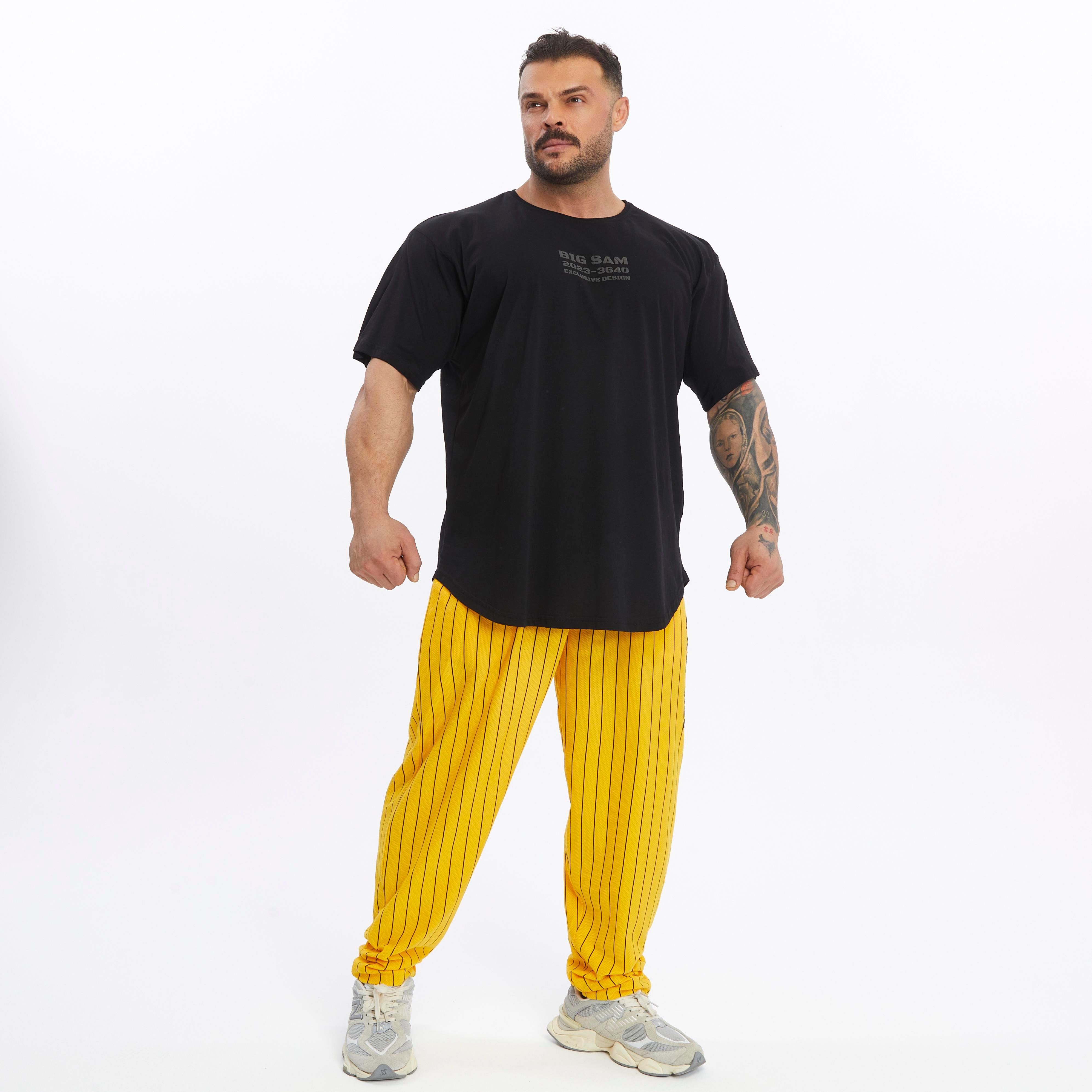 Mens Cotton Sweatpants With Drawstring Waistband Side Pockets