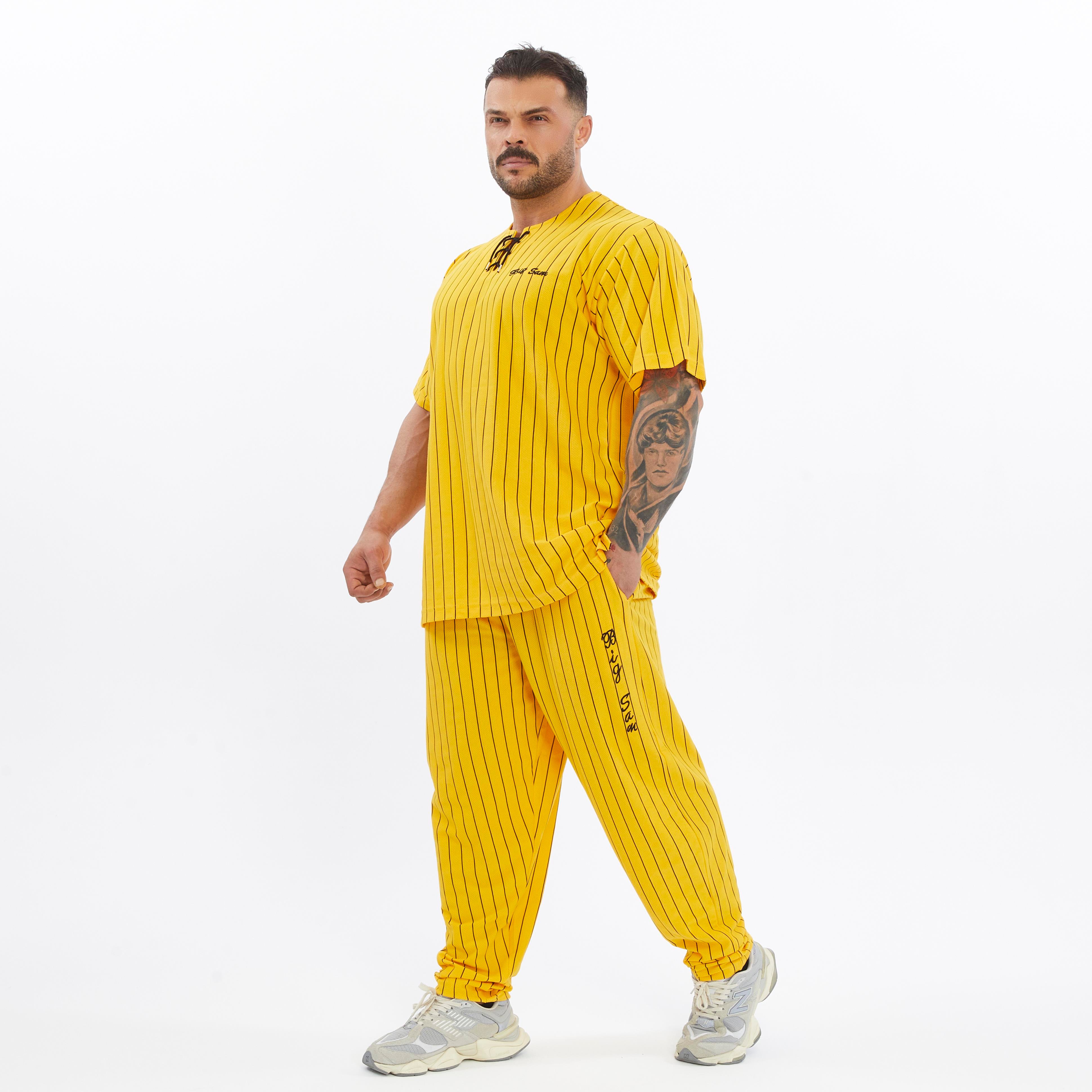 Mens Cotton Sweatpants With Drawstring Waistband Side Pockets