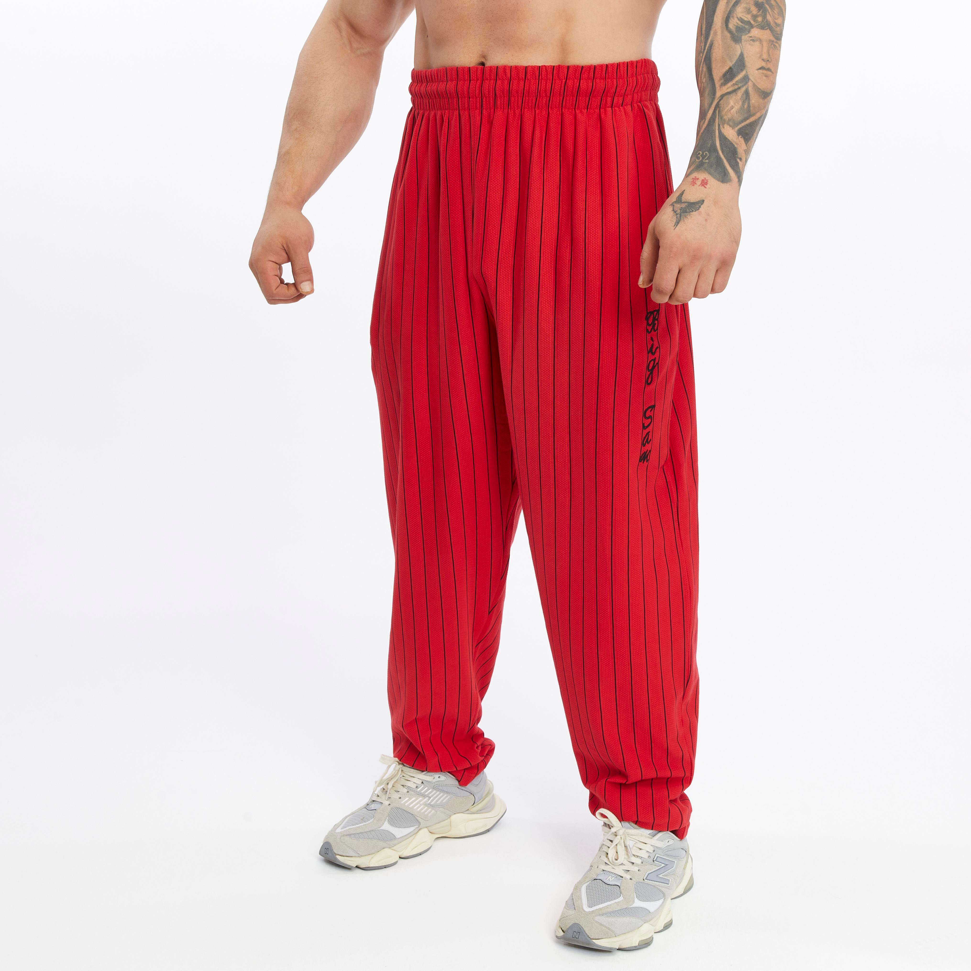 Mens Cotton Sweatpants With Drawstring Waistband Side Pockets