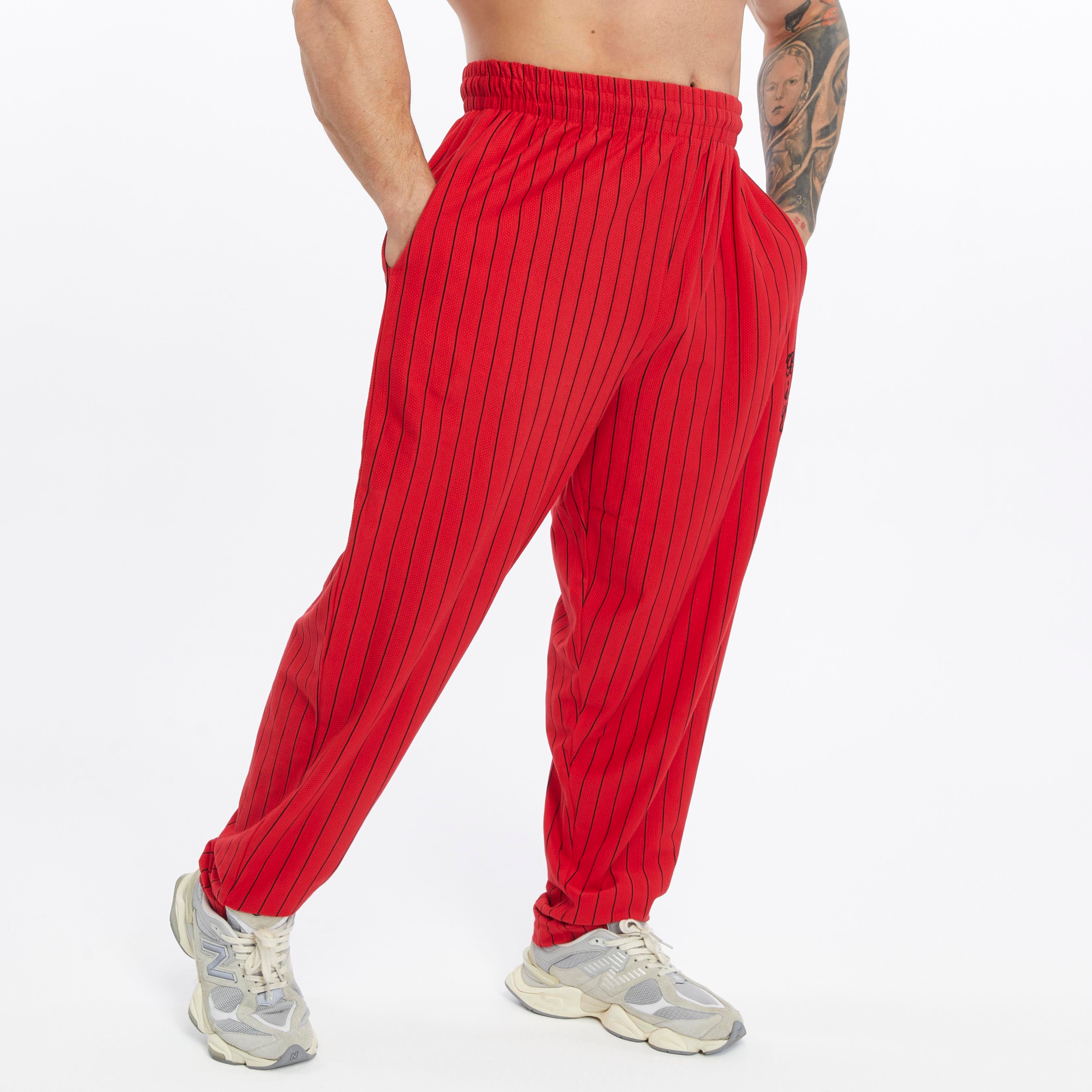 Mens Cotton Sweatpants With Drawstring Waistband Side Pockets