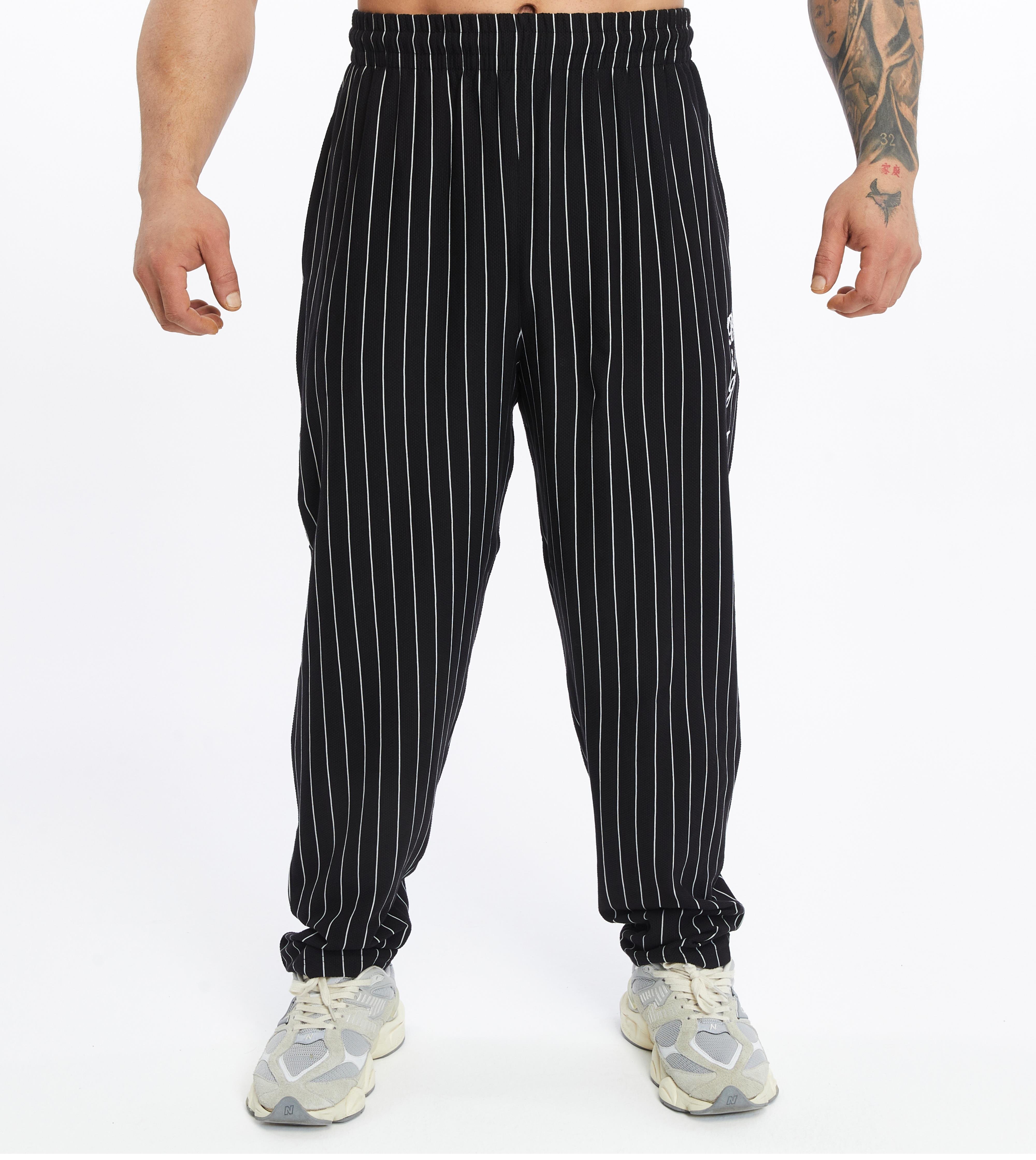 Mens Cotton Sweatpants With Drawstring Waistband Side Pockets