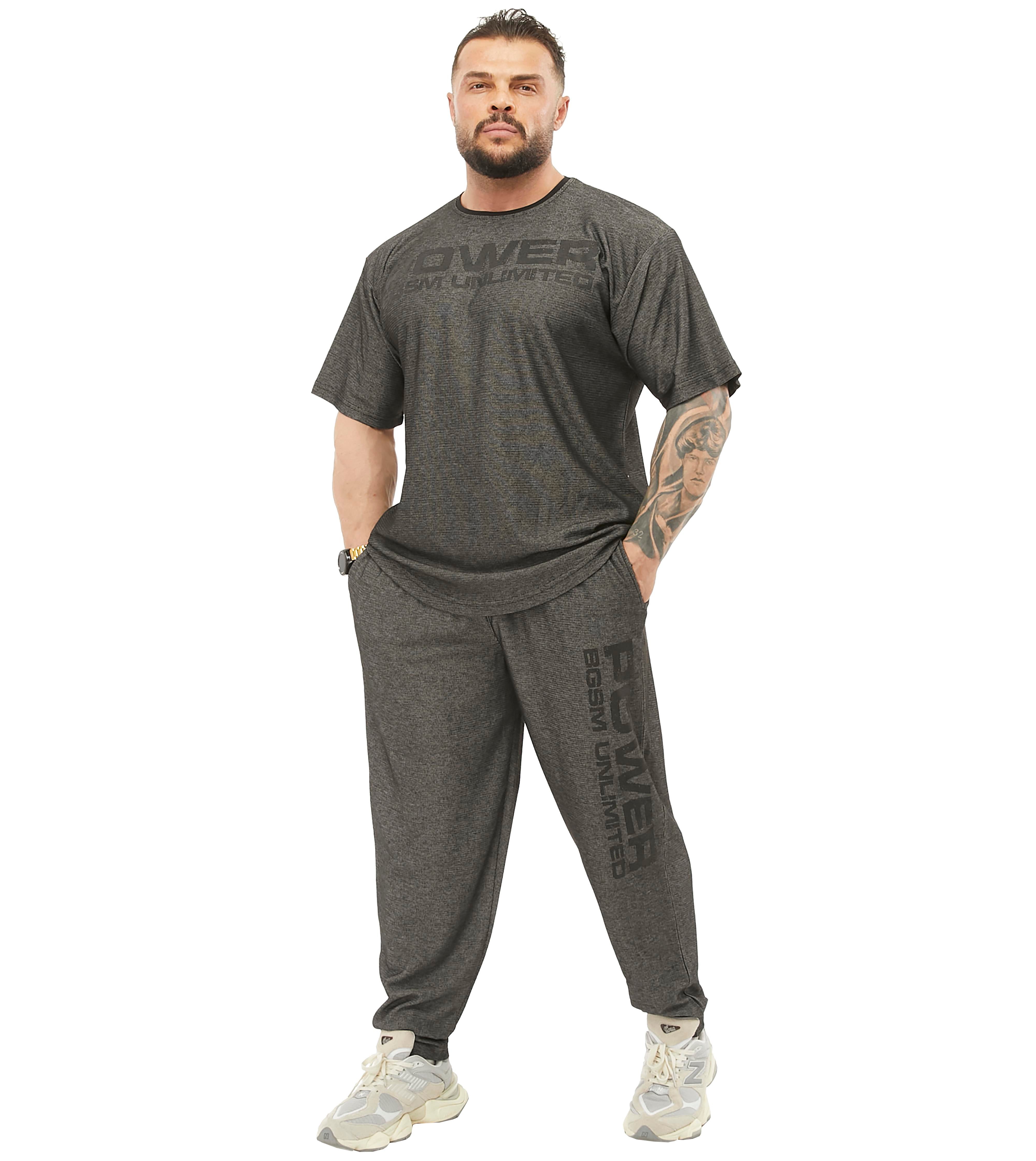 Mens Gym Pants Loose Fit Baggy Pants 