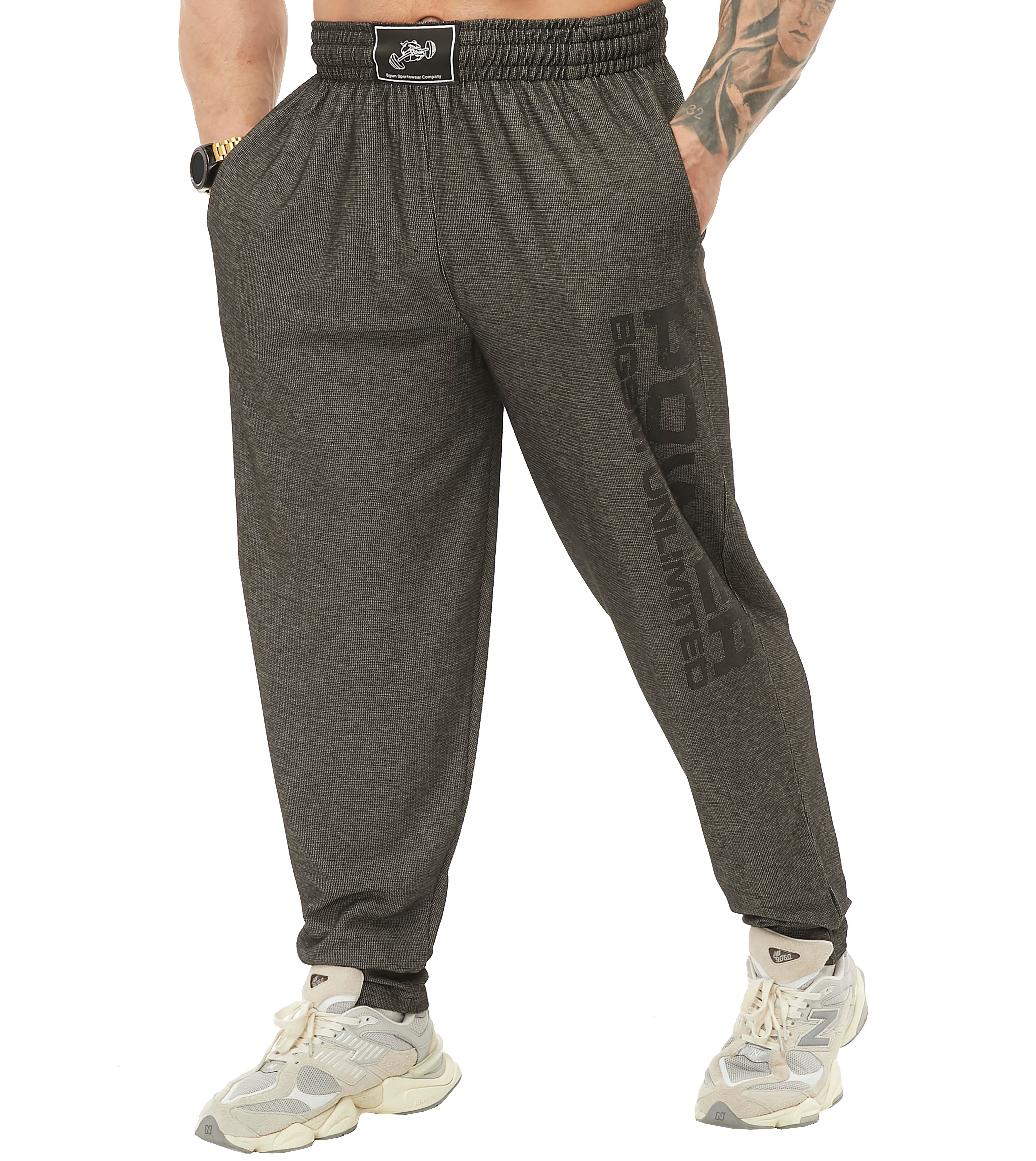 Mens Gym Pants Loose Fit Baggy Pants 