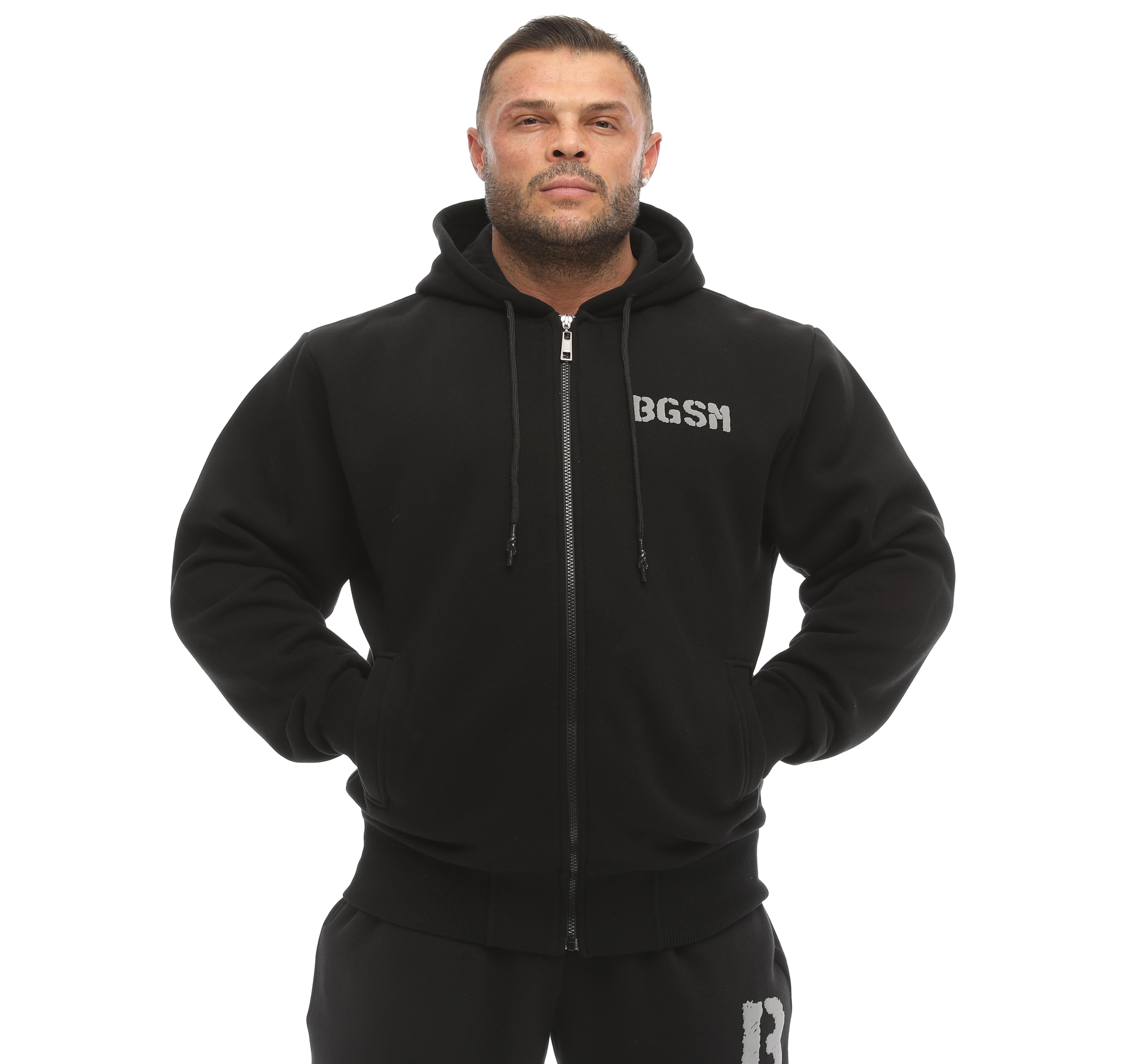 Men's Hooded Winter Jacket Black 