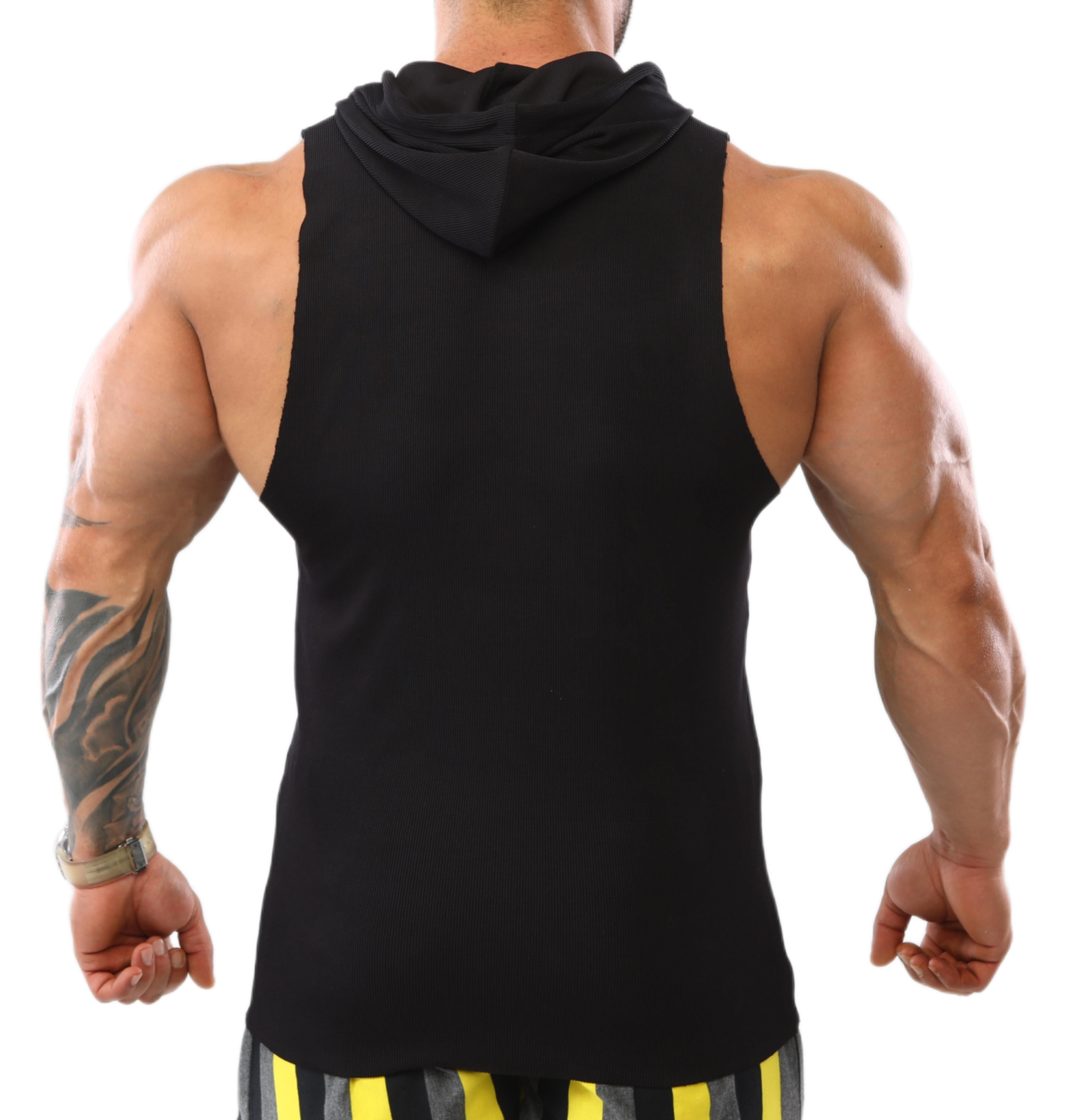 Mens Hoodie Tank Top