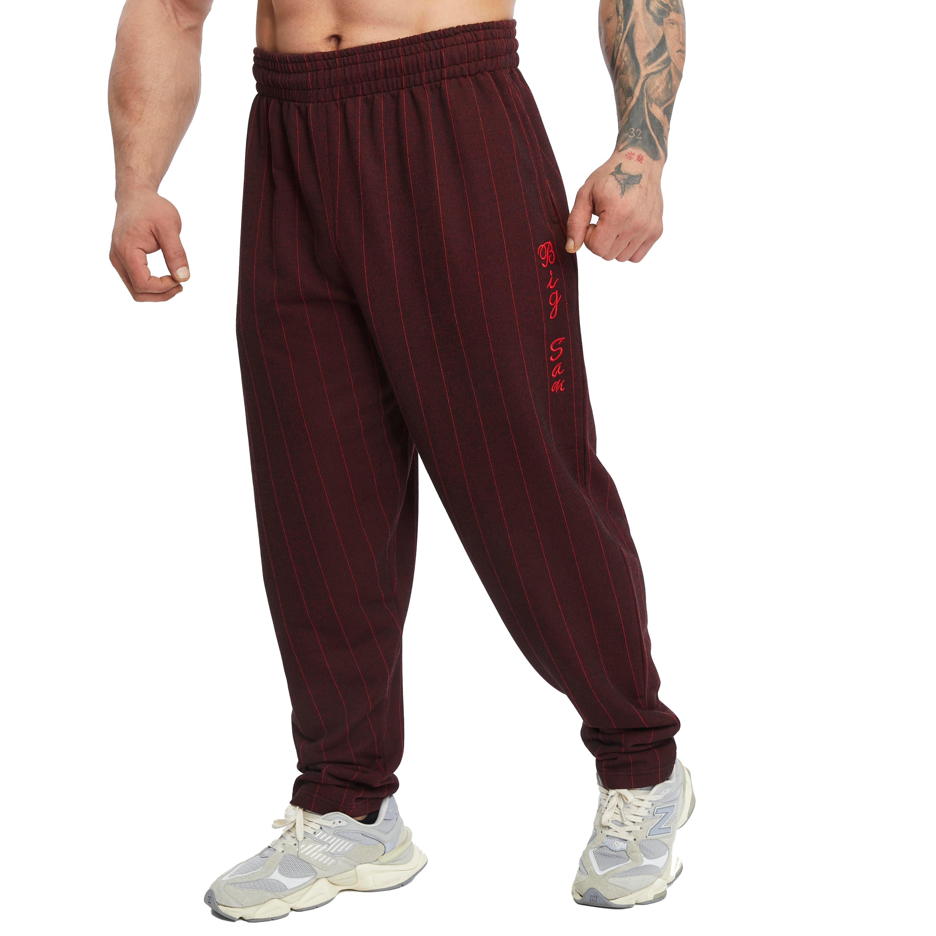 Mens Loose Fit Baggy Pants Thick Cotton Fabric