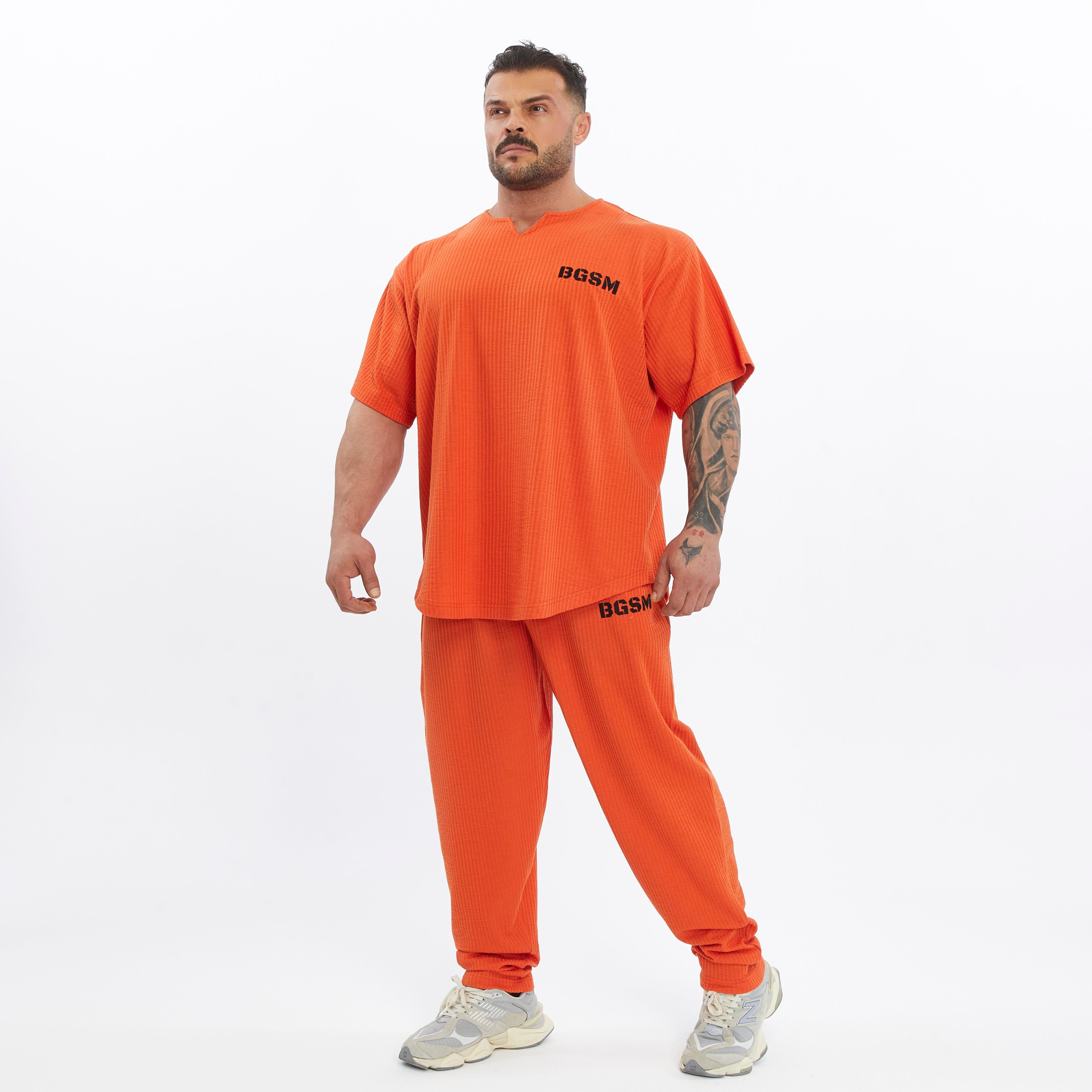 Men's Loose Fit Cotton Sweatpants with Pockets