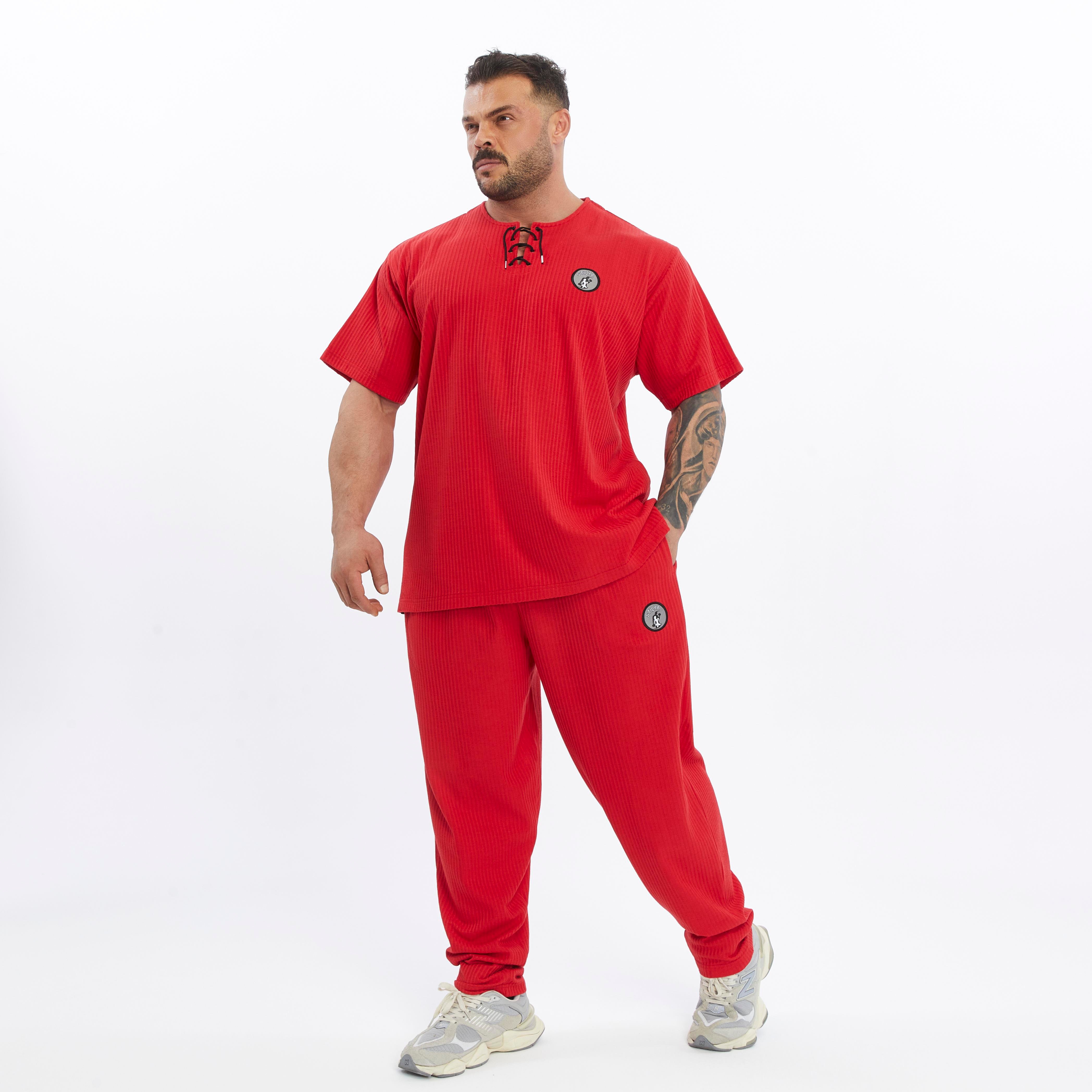 Men's Loose Fit Cotton Sweatpants with Pockets