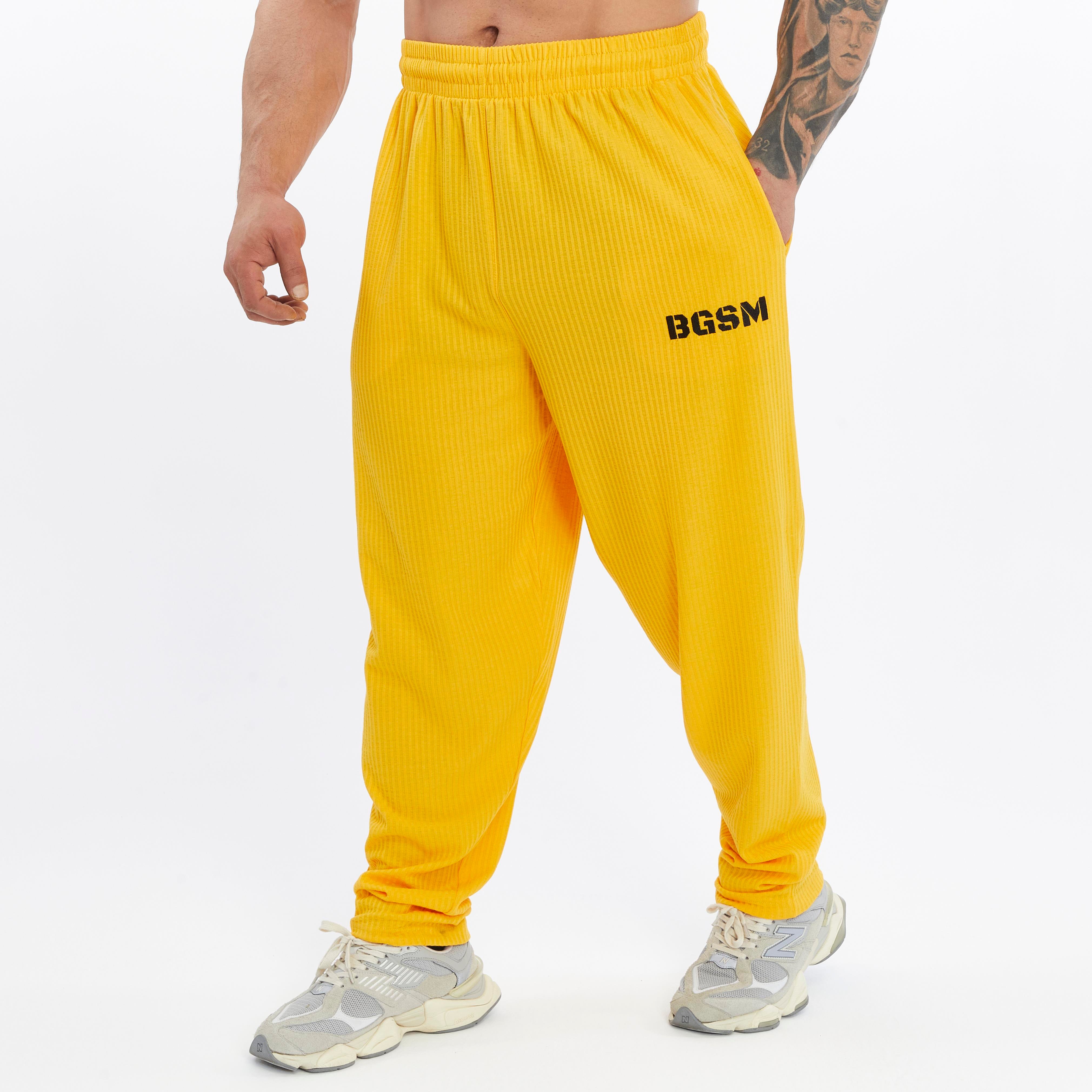 Men's Loose Fit Cotton Sweatpants with Pockets