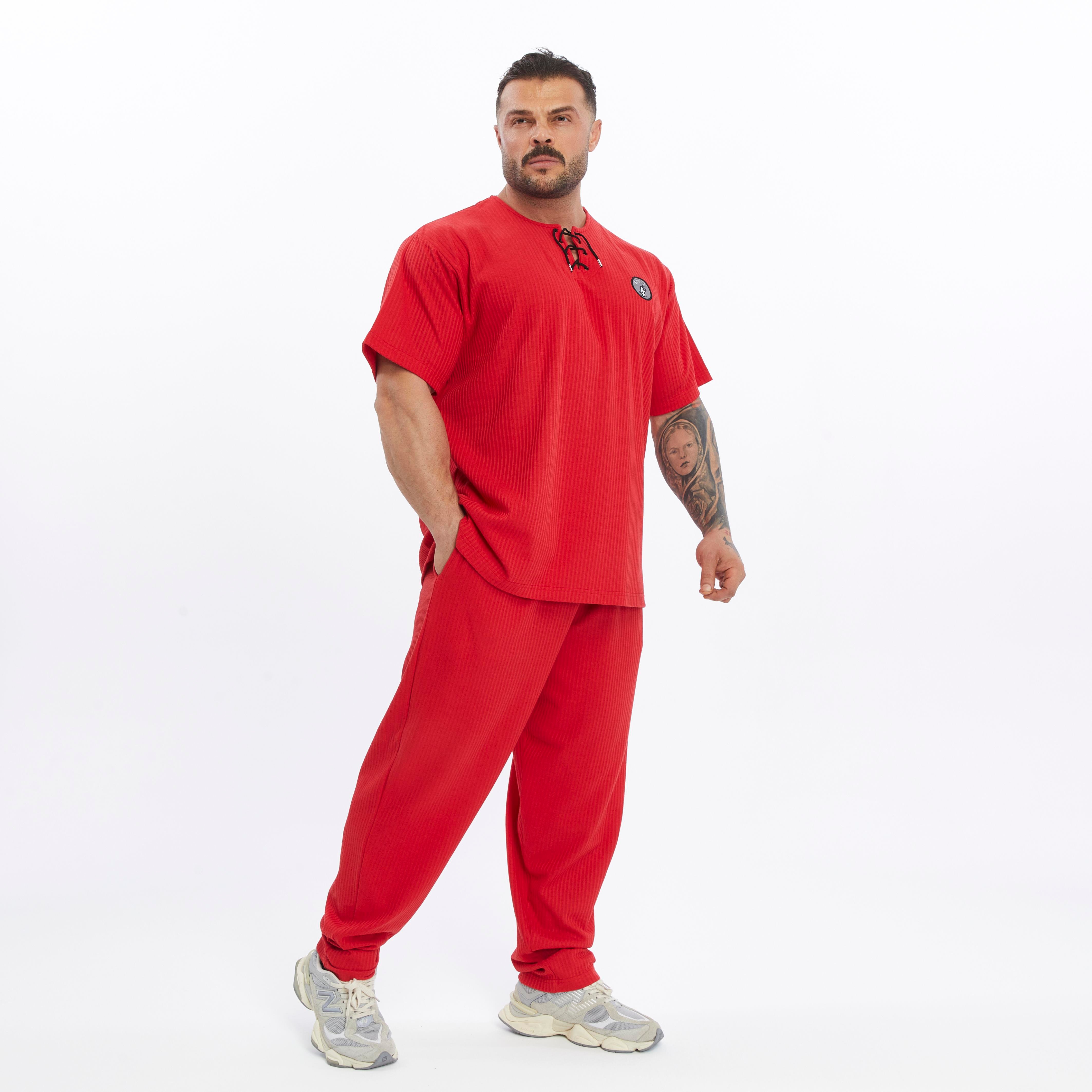 Men's Loose Fit Cotton Sweatpants with Pockets