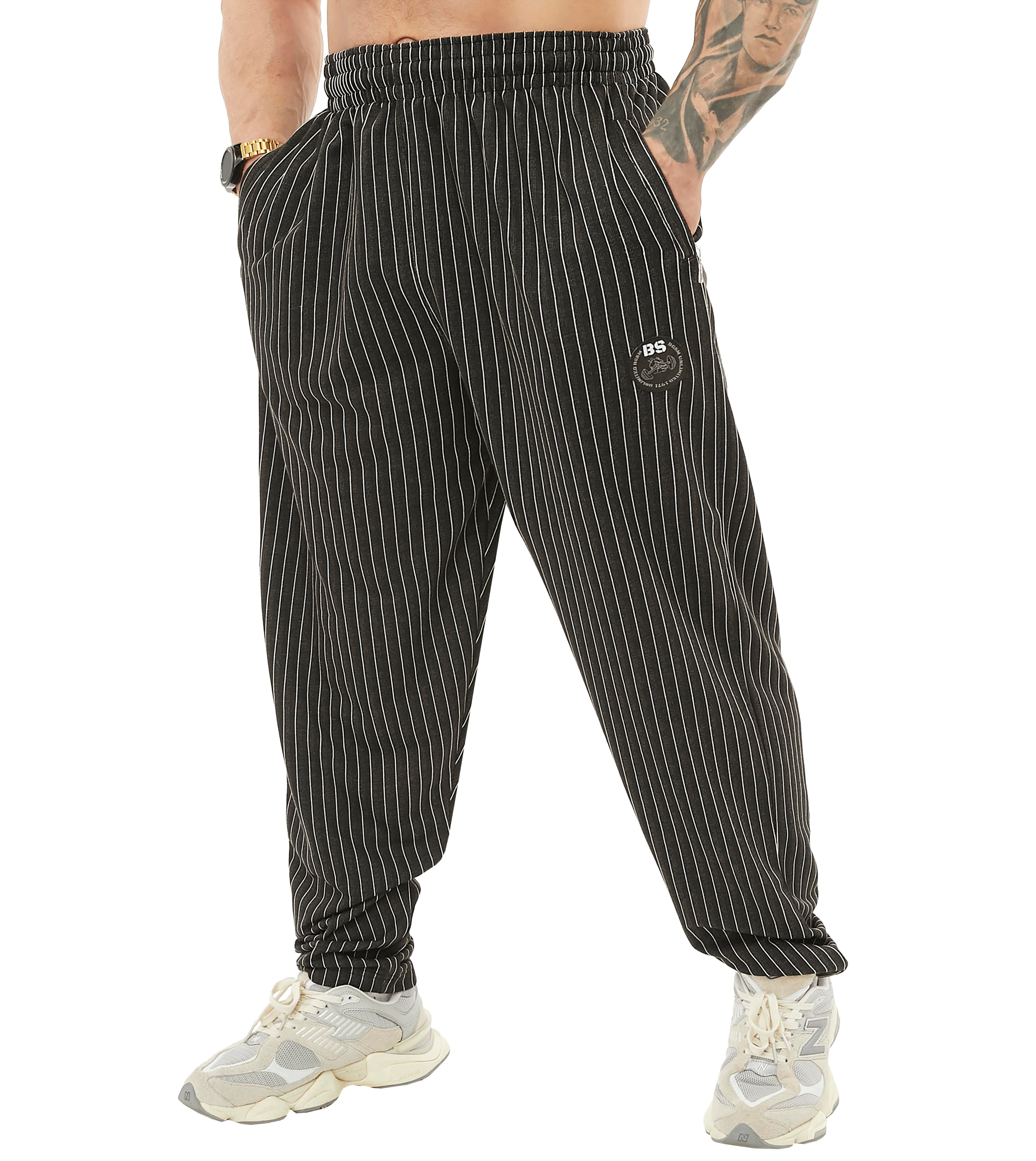 Men's Loose Fit Gym Sweatpants with Zippered Pockets