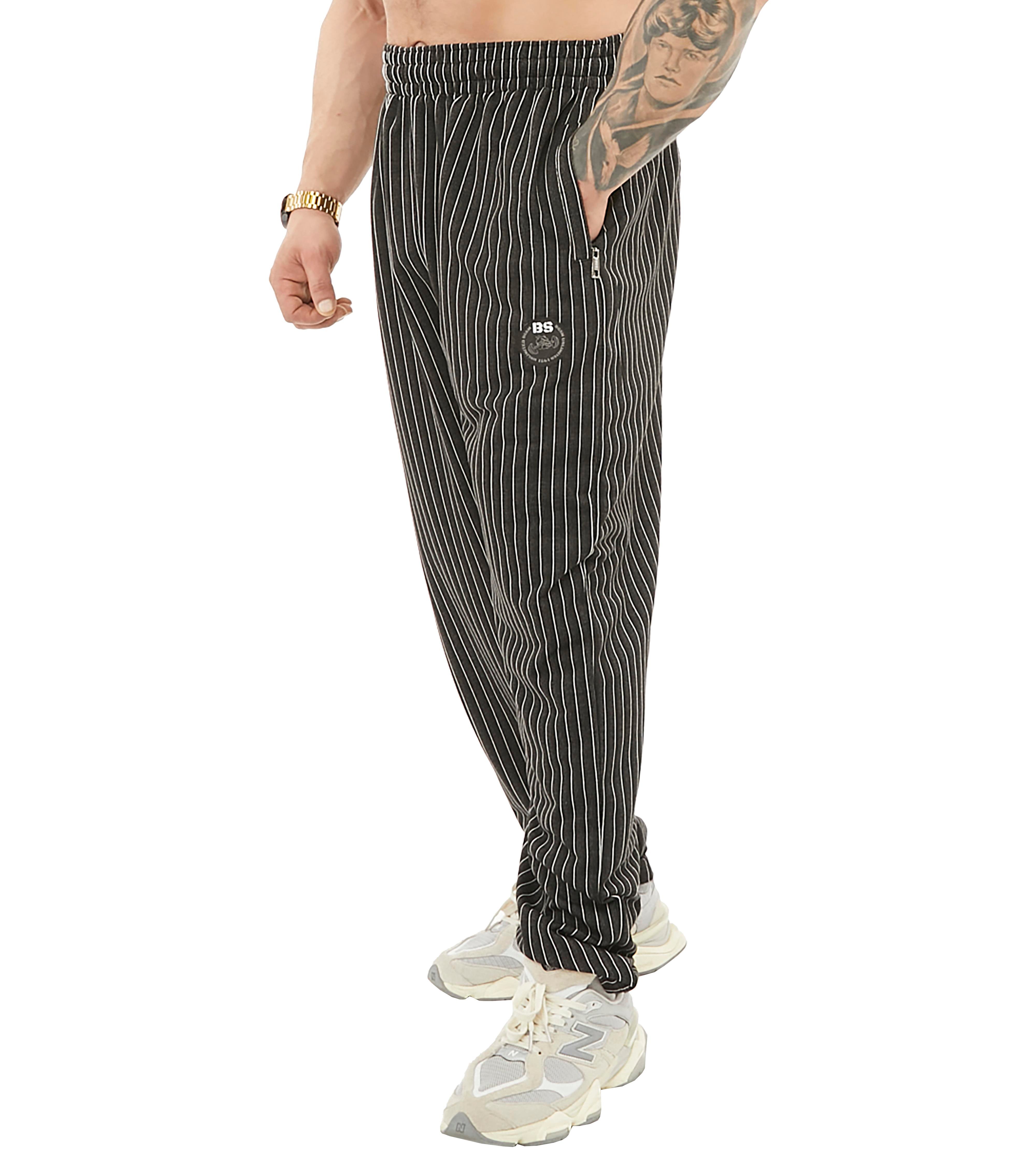 Men's Loose Fit Gym Sweatpants with Zippered Pockets