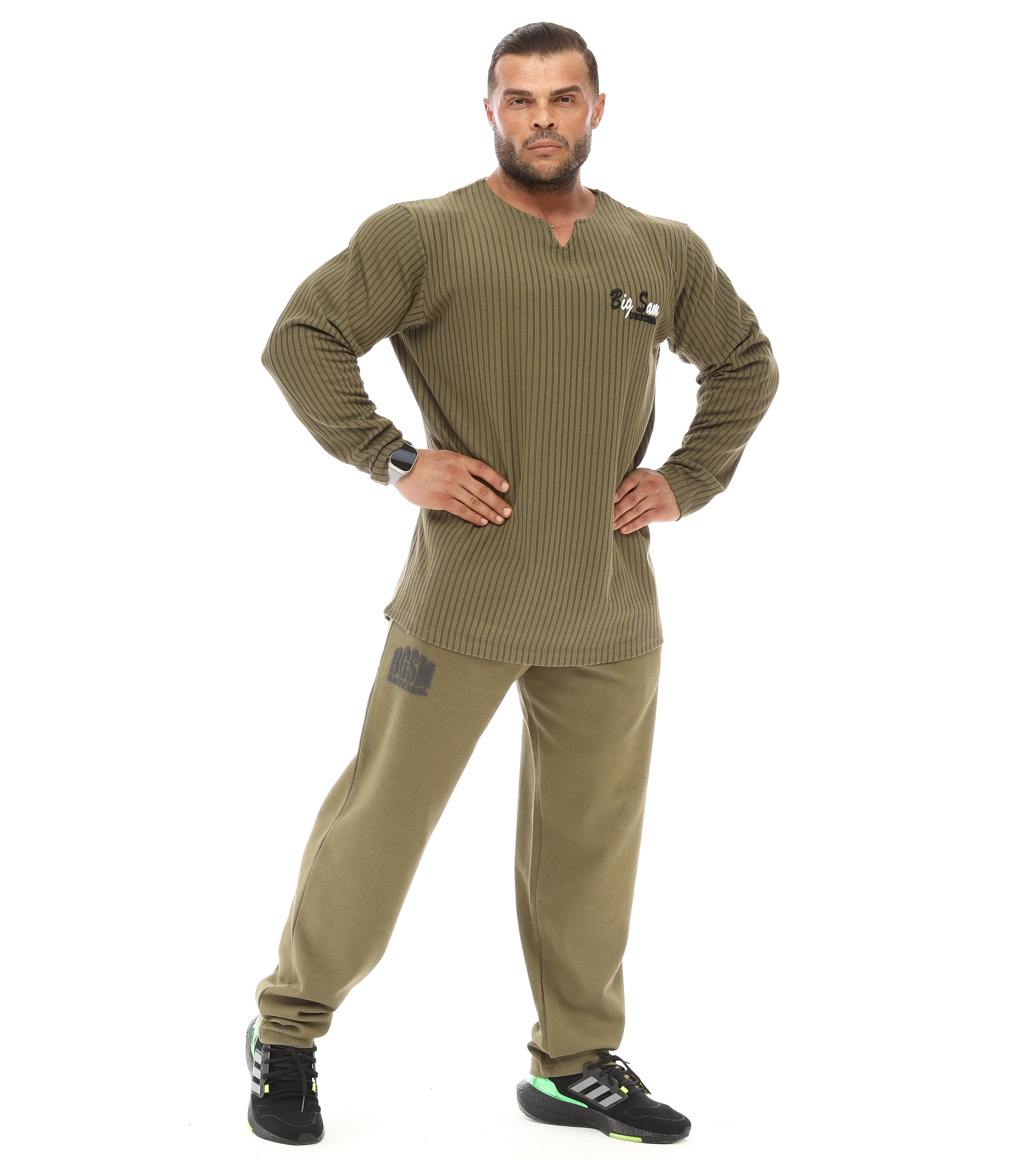 Mens Loose Fit Sport Pants Middle Thick
