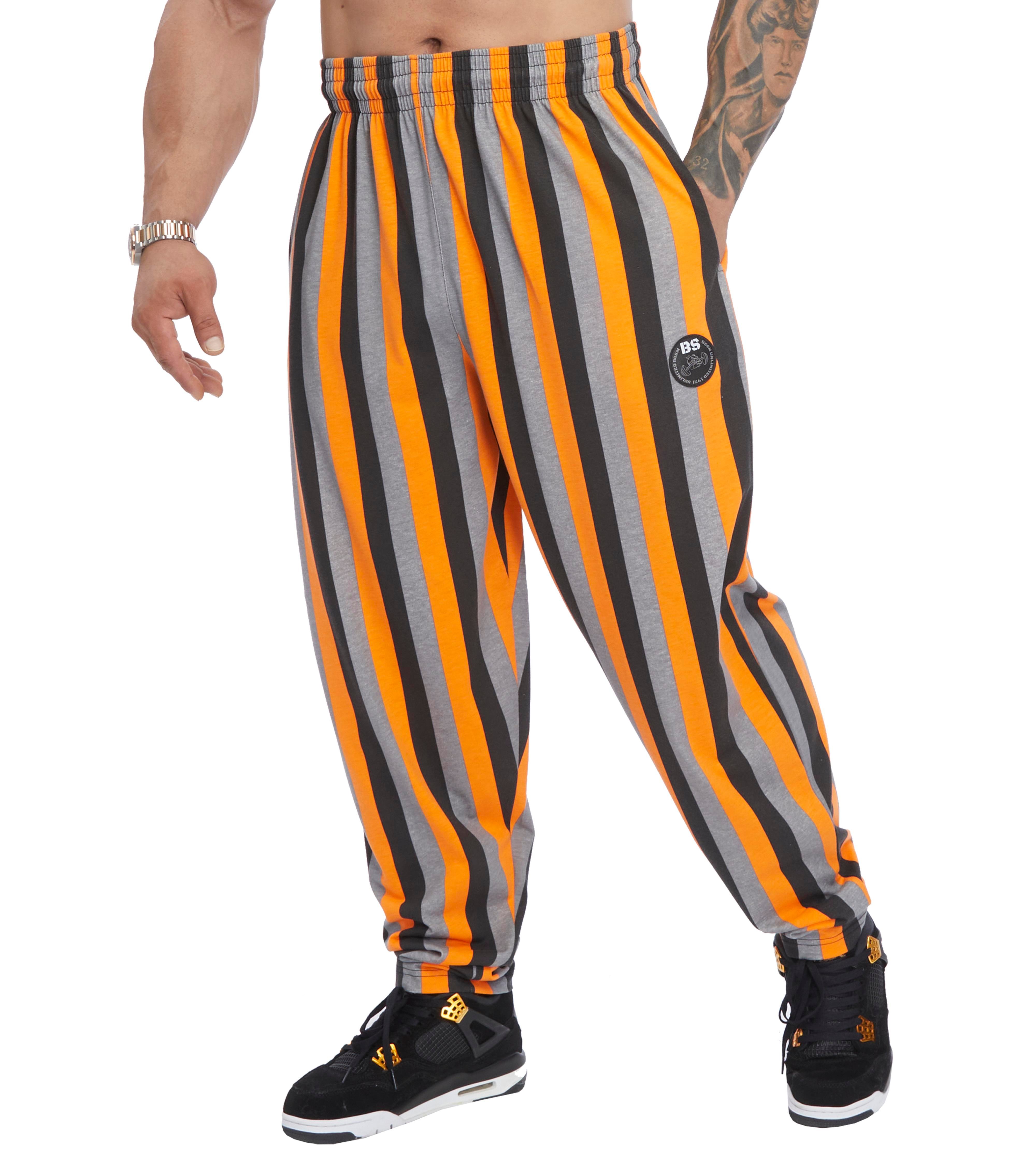 Men's Loose Fit Striped Cotton Sweatpants