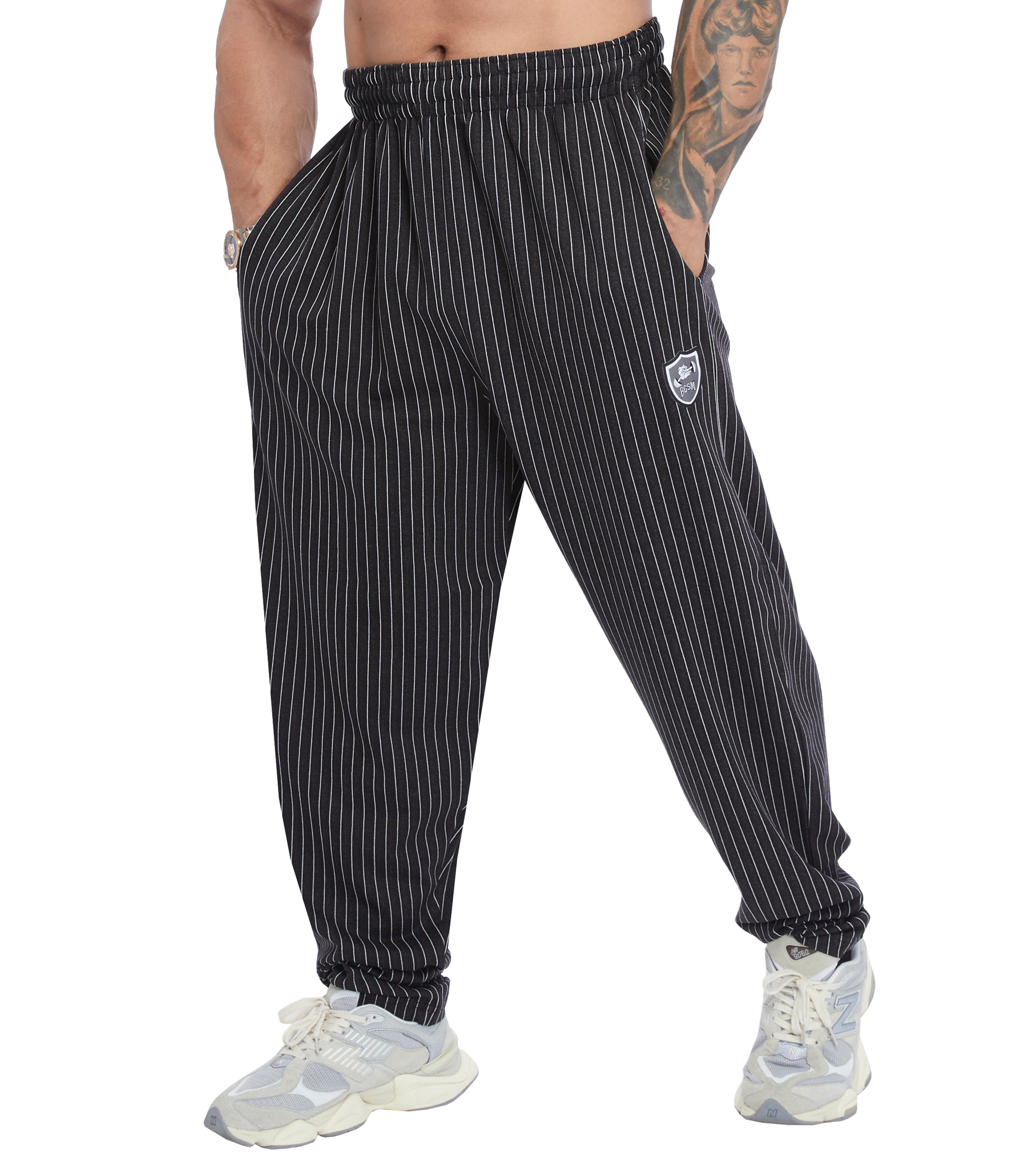 Men's Loose Fit Striped Summer Sweatpants