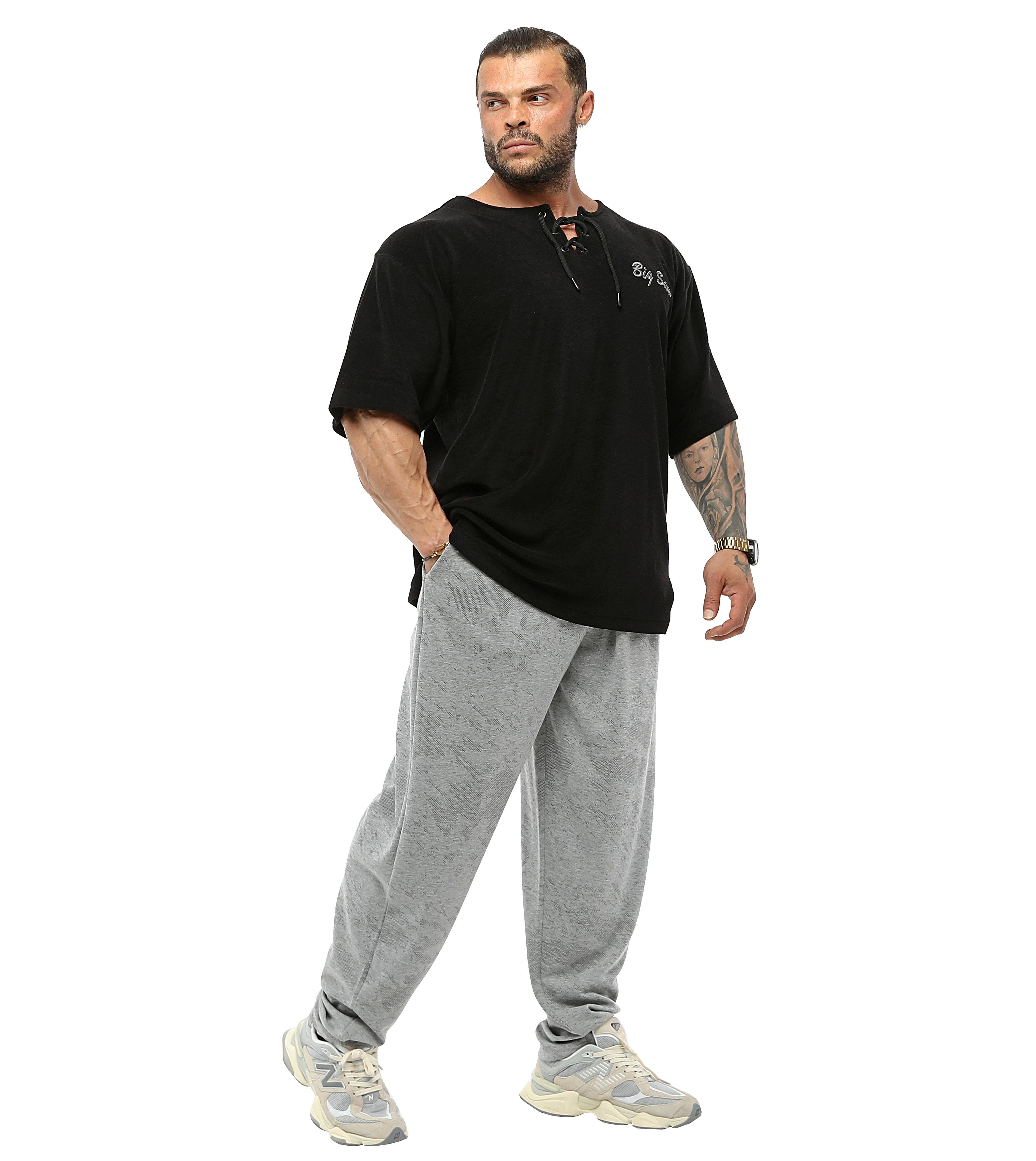 Men's Loose Fit Sweatpants Pants BGSM PNT1380-GREY