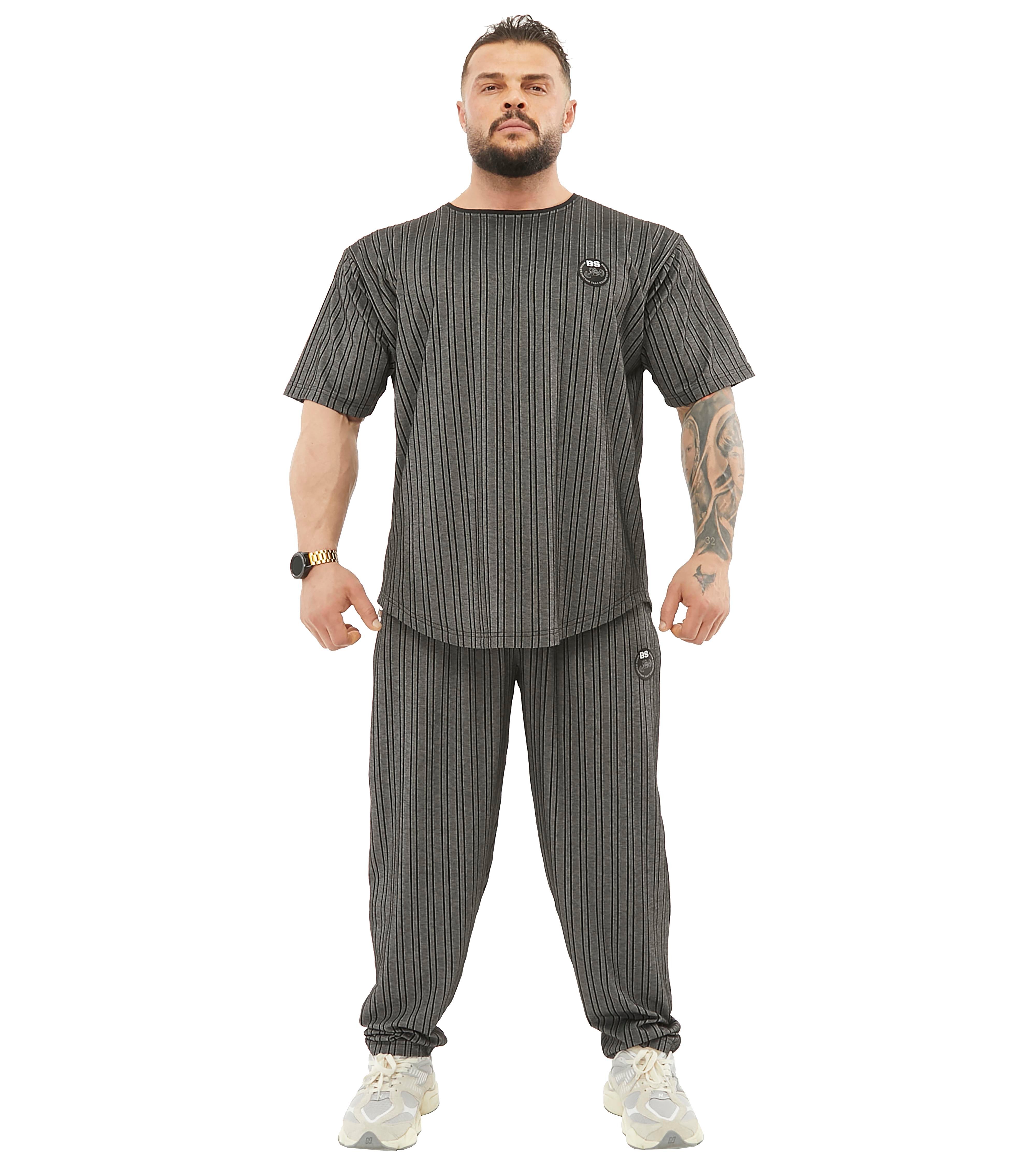 Mens Loose Fit Sweatpants Zipper Pockets