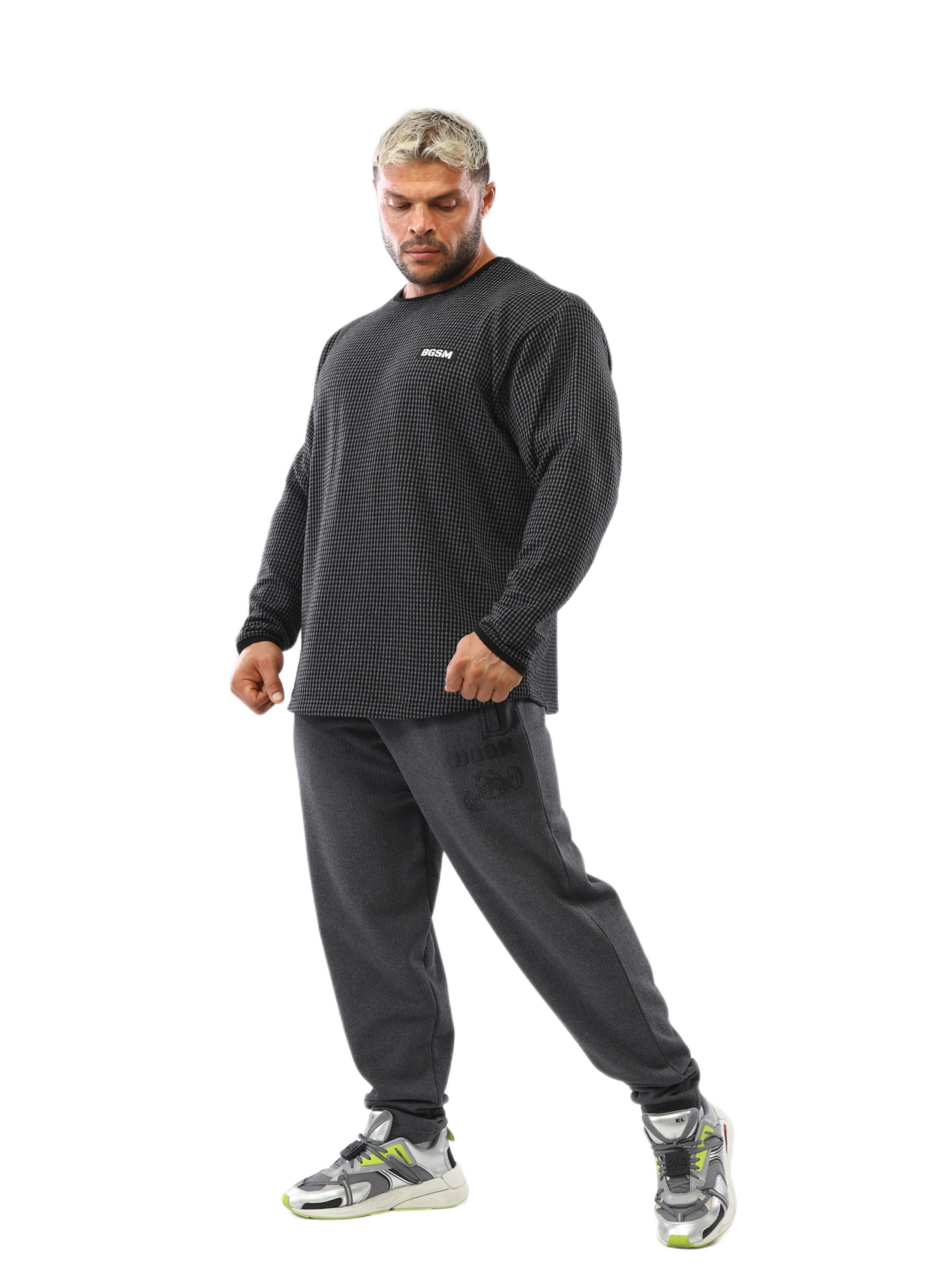 Mens Loose Fit Sweatshirt Crew Neck Winter Sweater