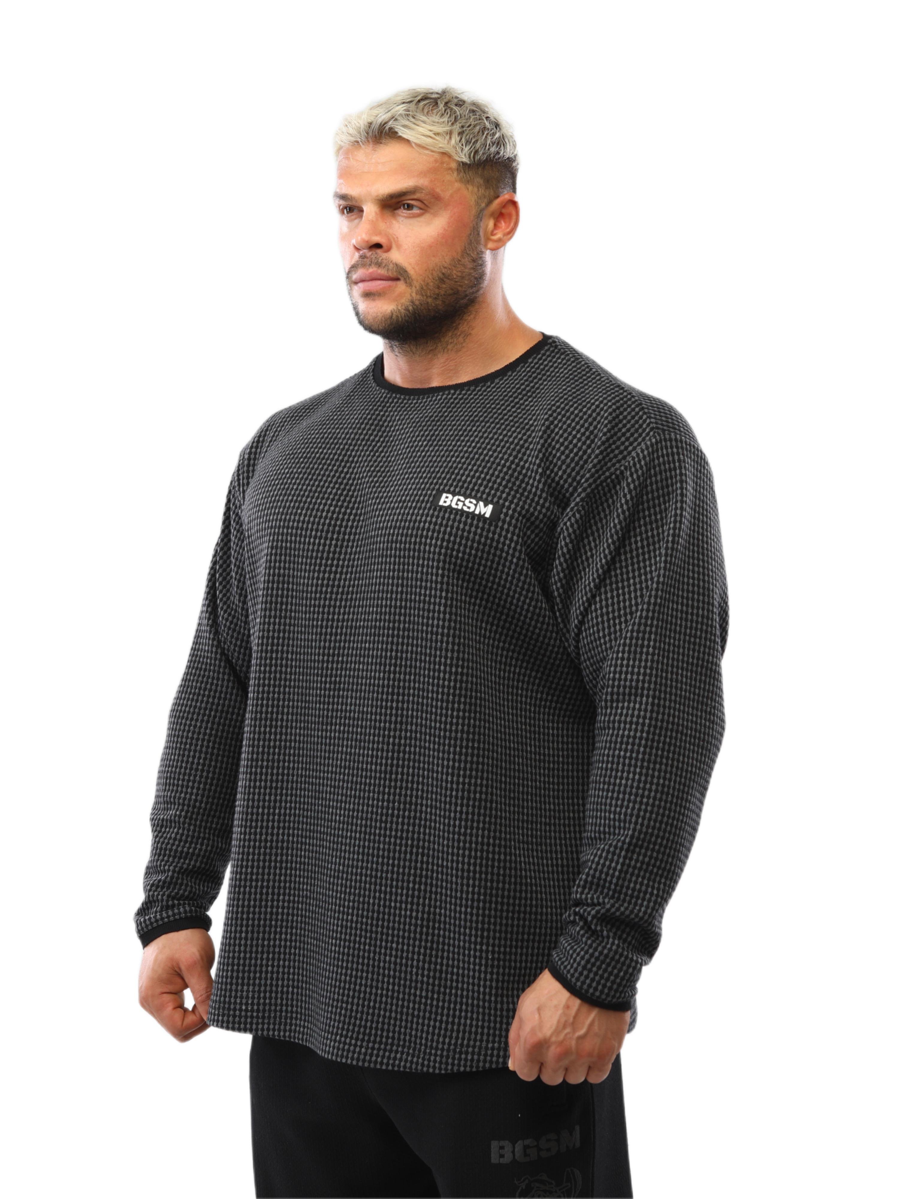 Mens Loose Fit Sweatshirt Crew Neck Winter Sweater