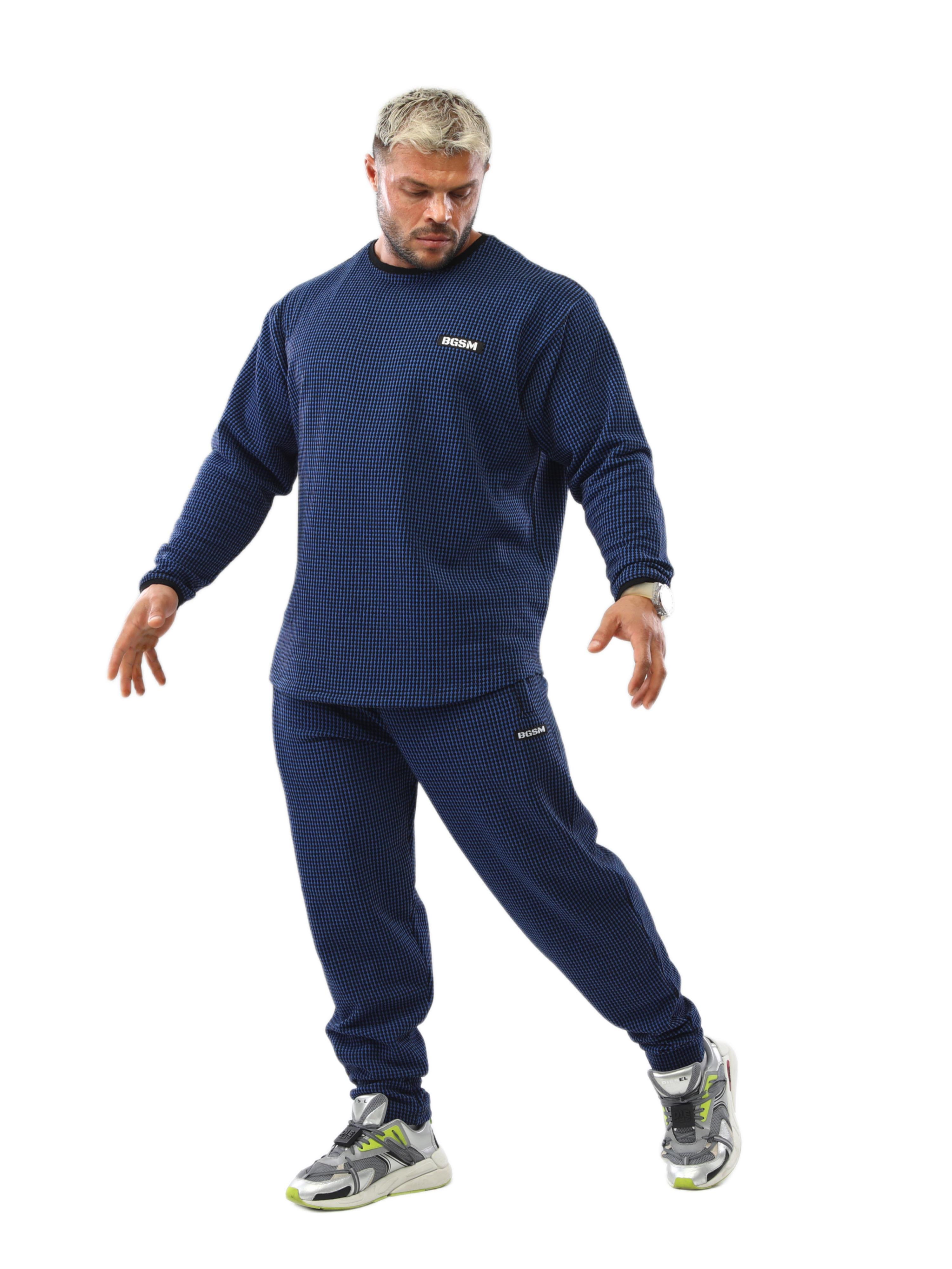 Mens Loose Fit Sweatshirt Crew Neck Winter Sweater