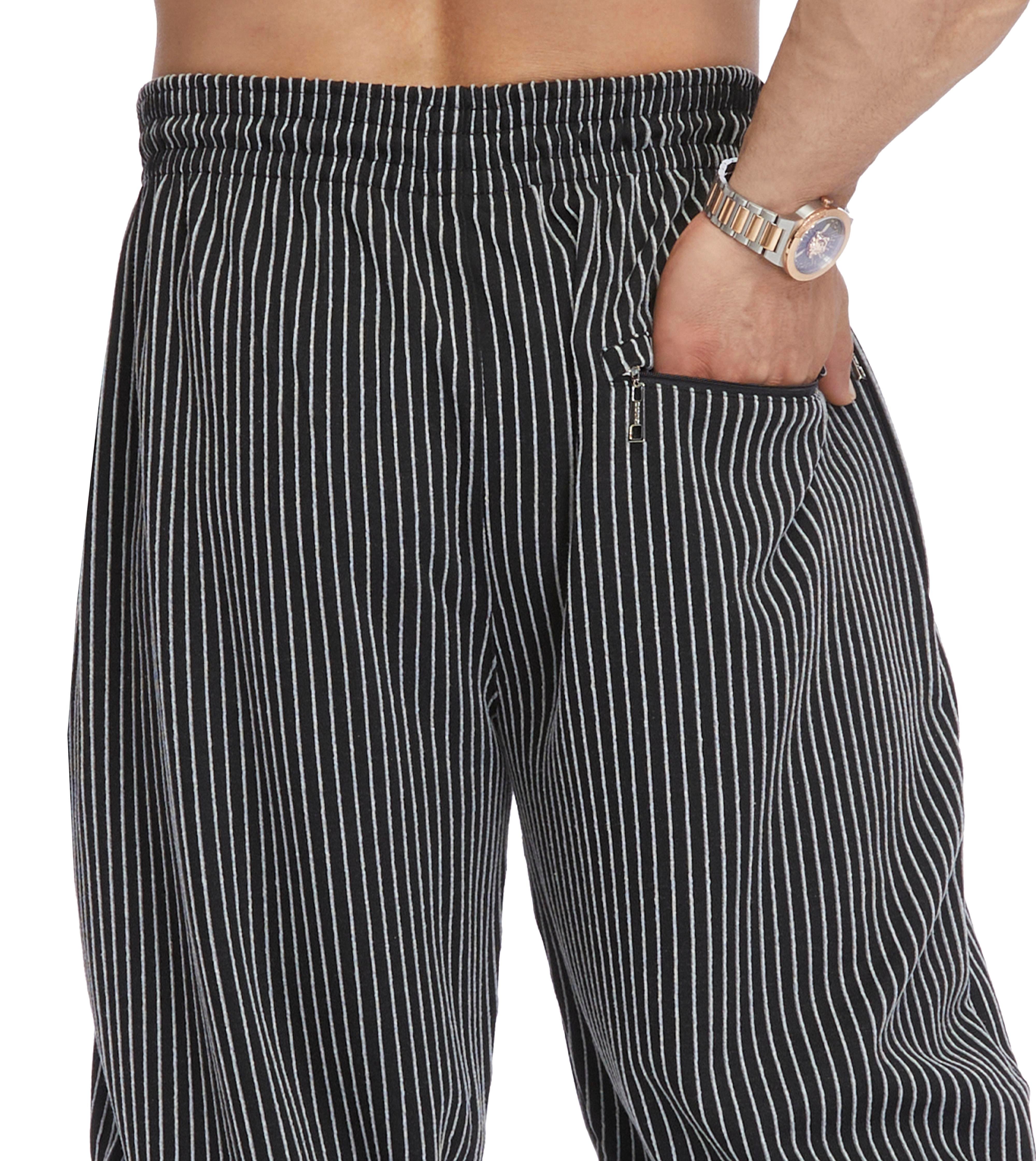 Men's Loose Fit Winter Sweatpants with Zippered Pockets