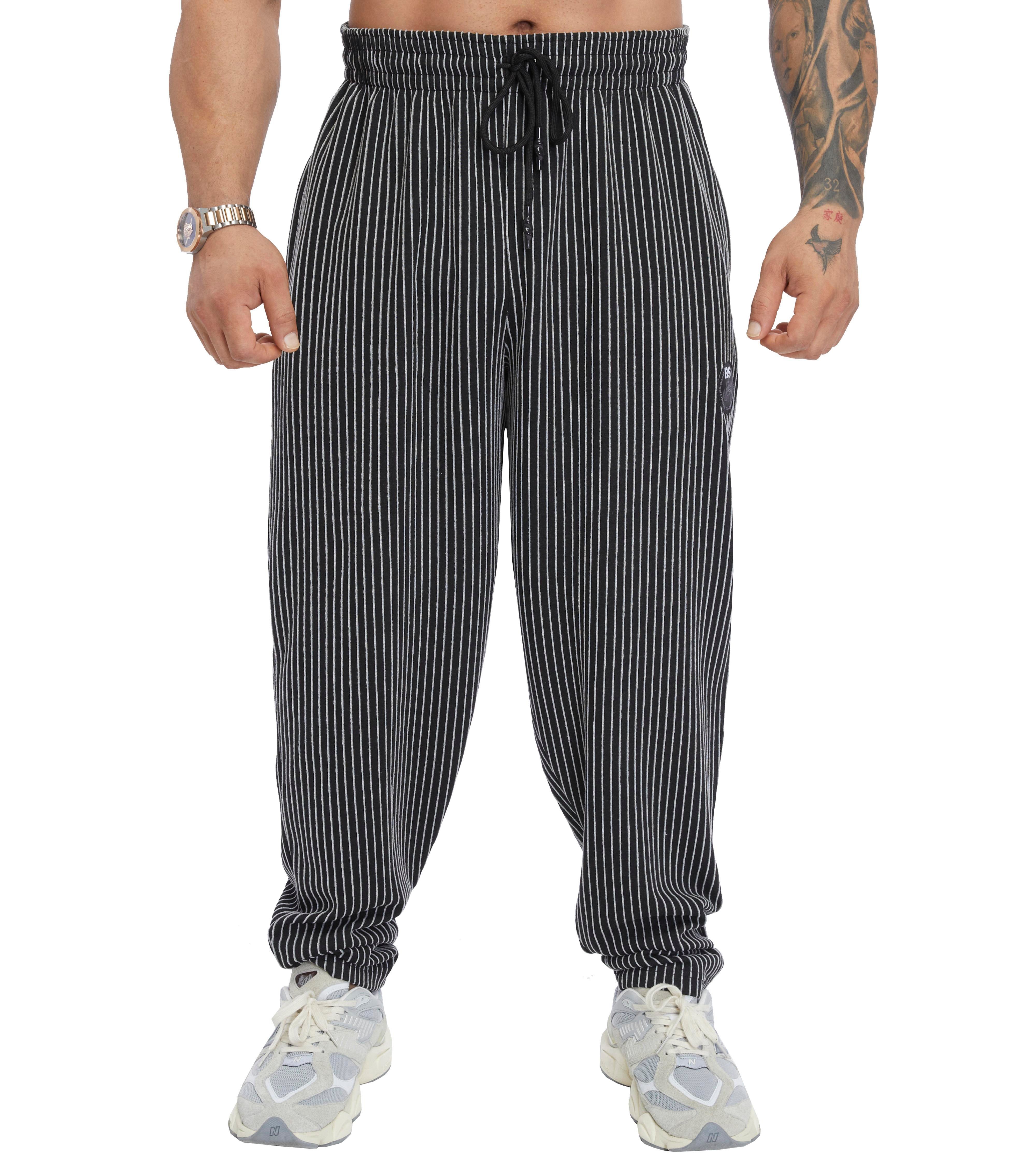 Men's Loose Fit Winter Sweatpants with Zippered Pockets