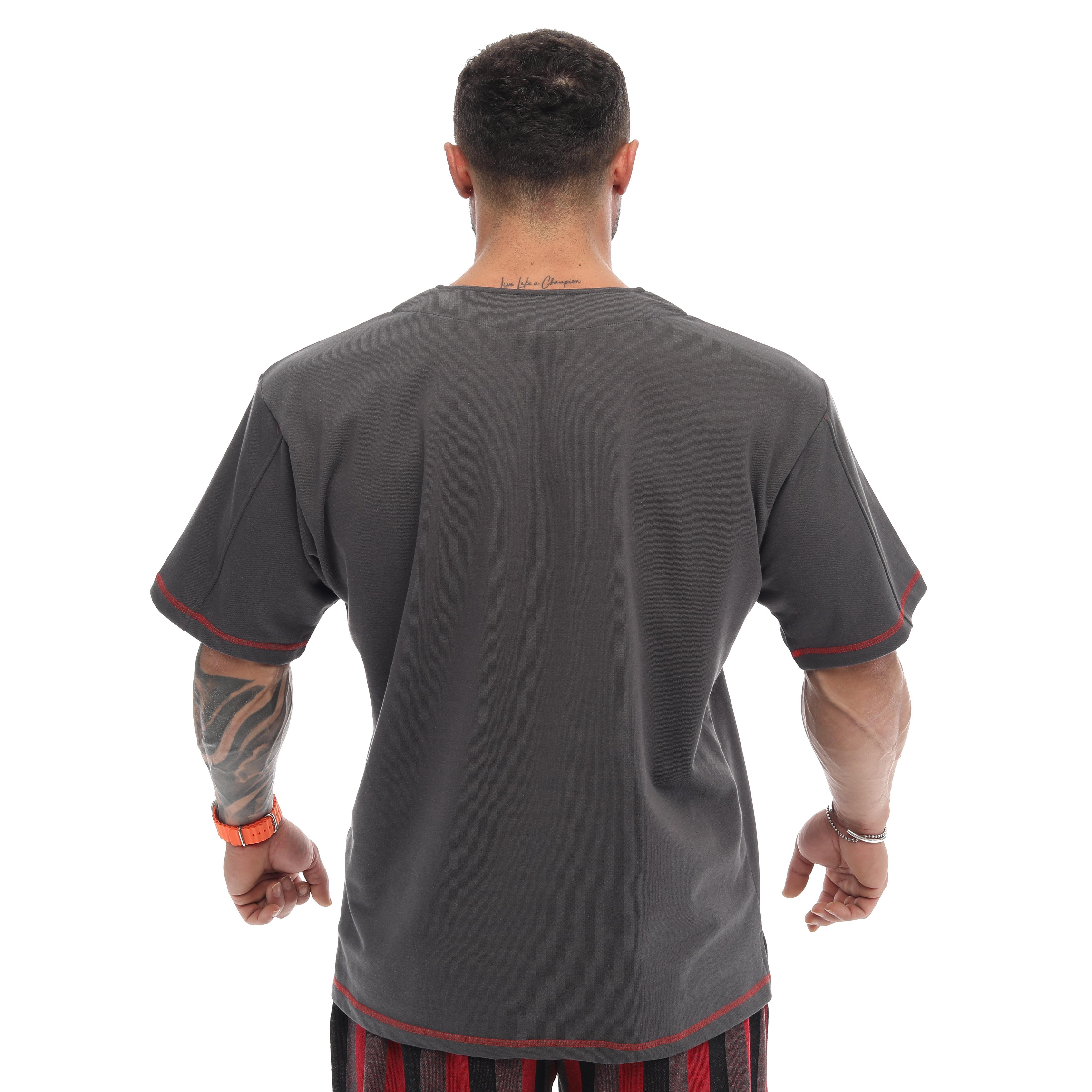 Men's Oversize Bodybuilding T-shirt Comfort Rag Top