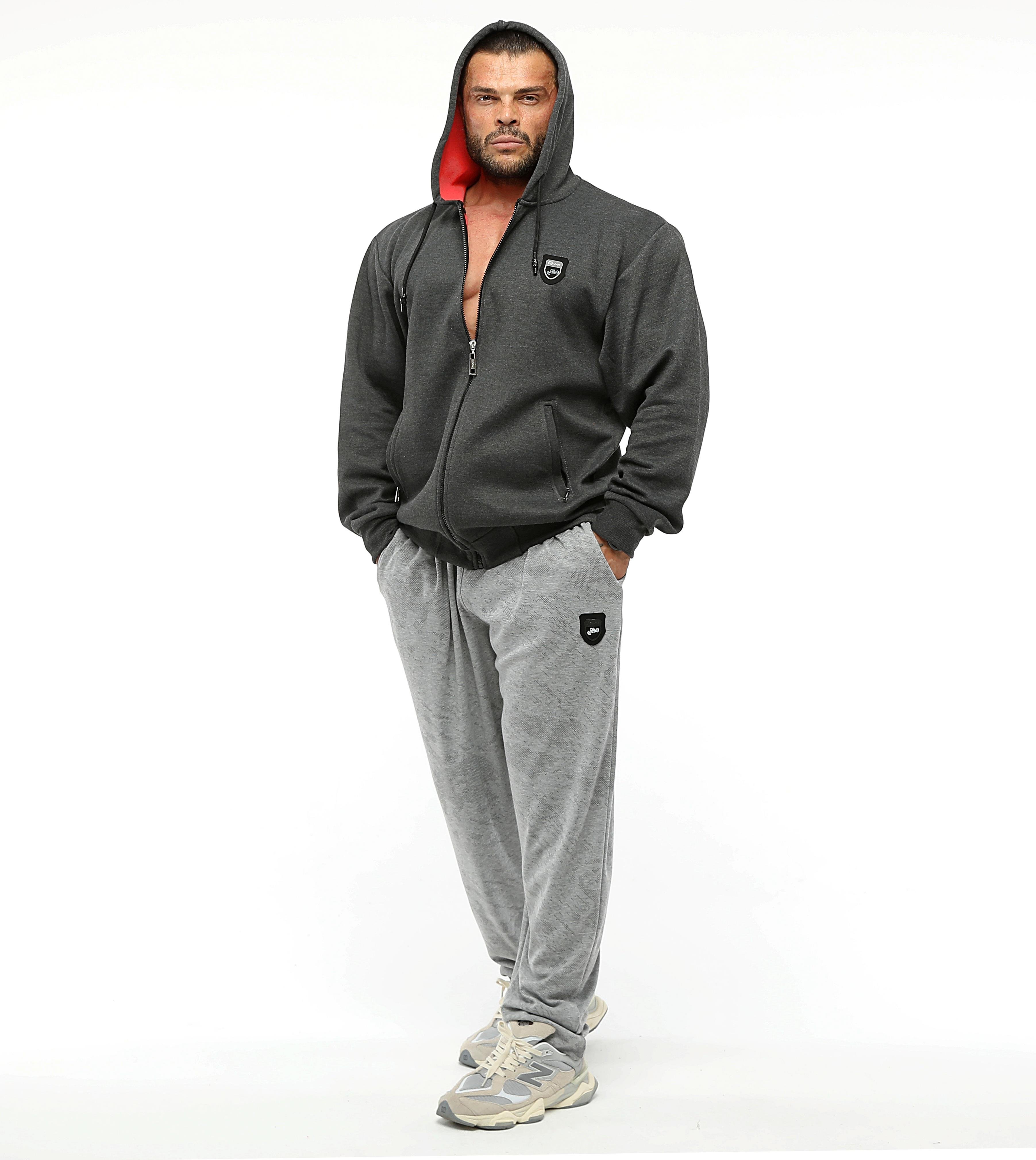 Men's Oversize Hooded Jacket Anthracite 