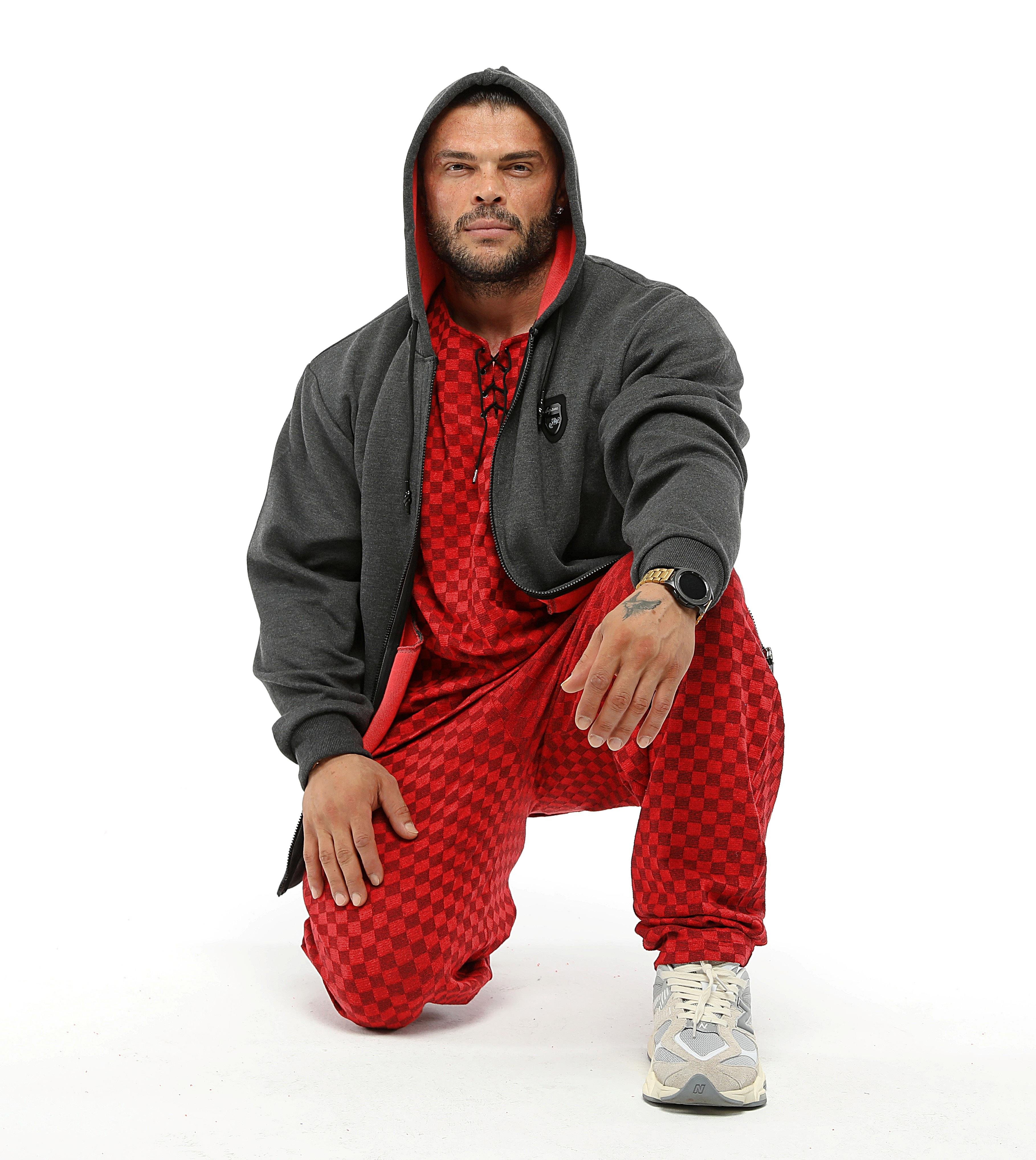 Men's Oversize Hooded Jacket Anthracite 
