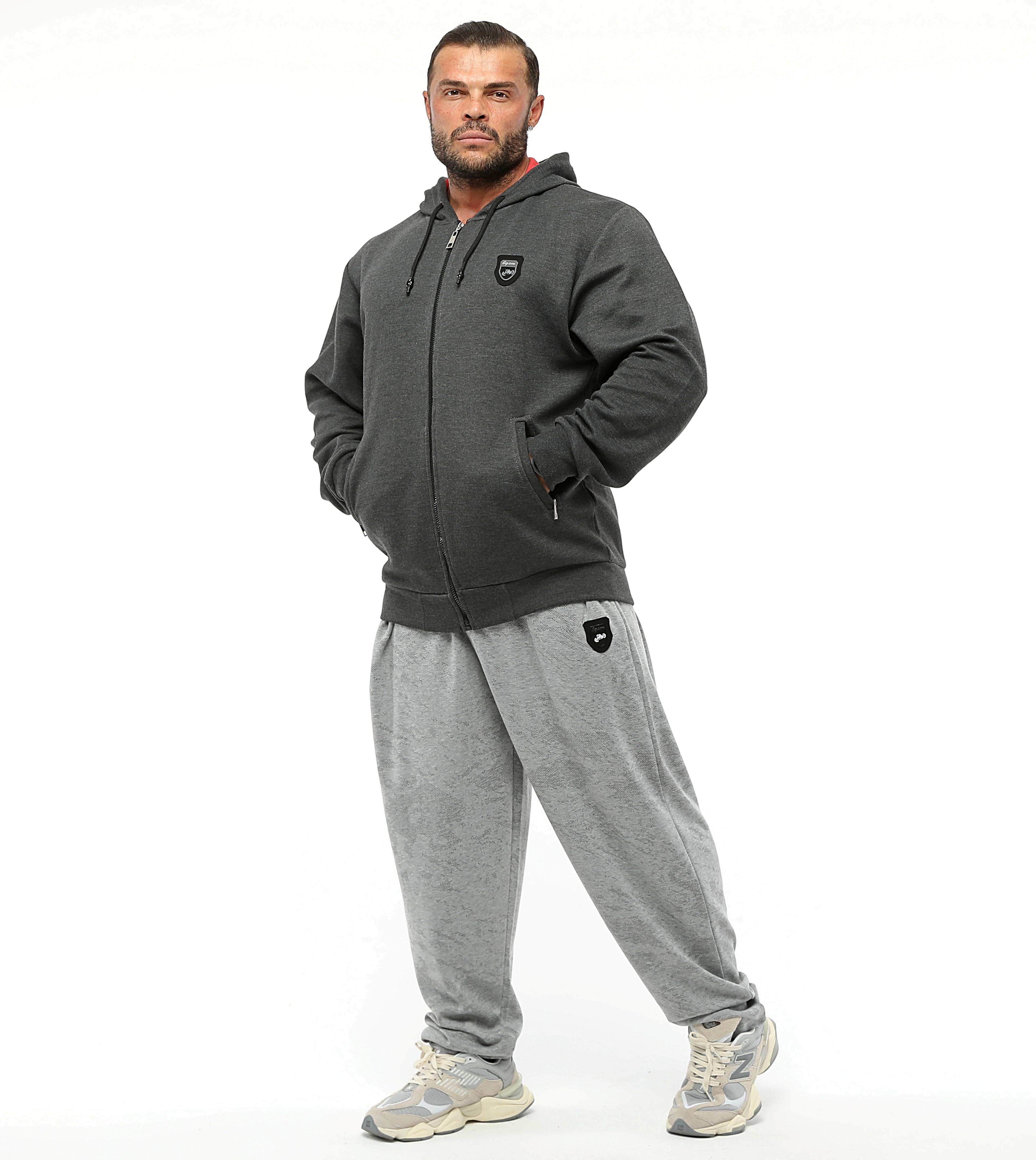 Men's Oversize Hooded Jacket Anthracite 