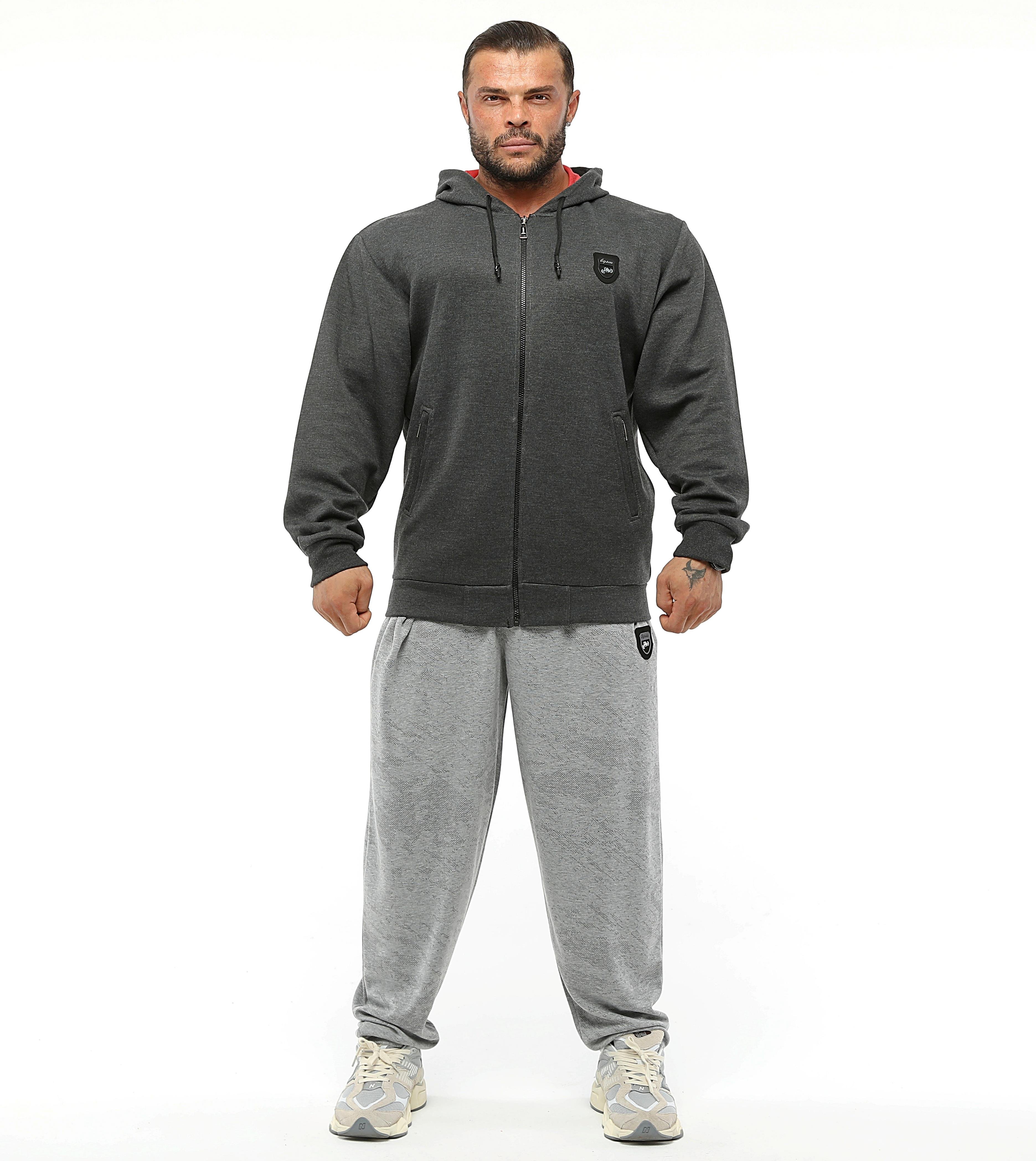 Men's Oversize Hooded Jacket Anthracite 