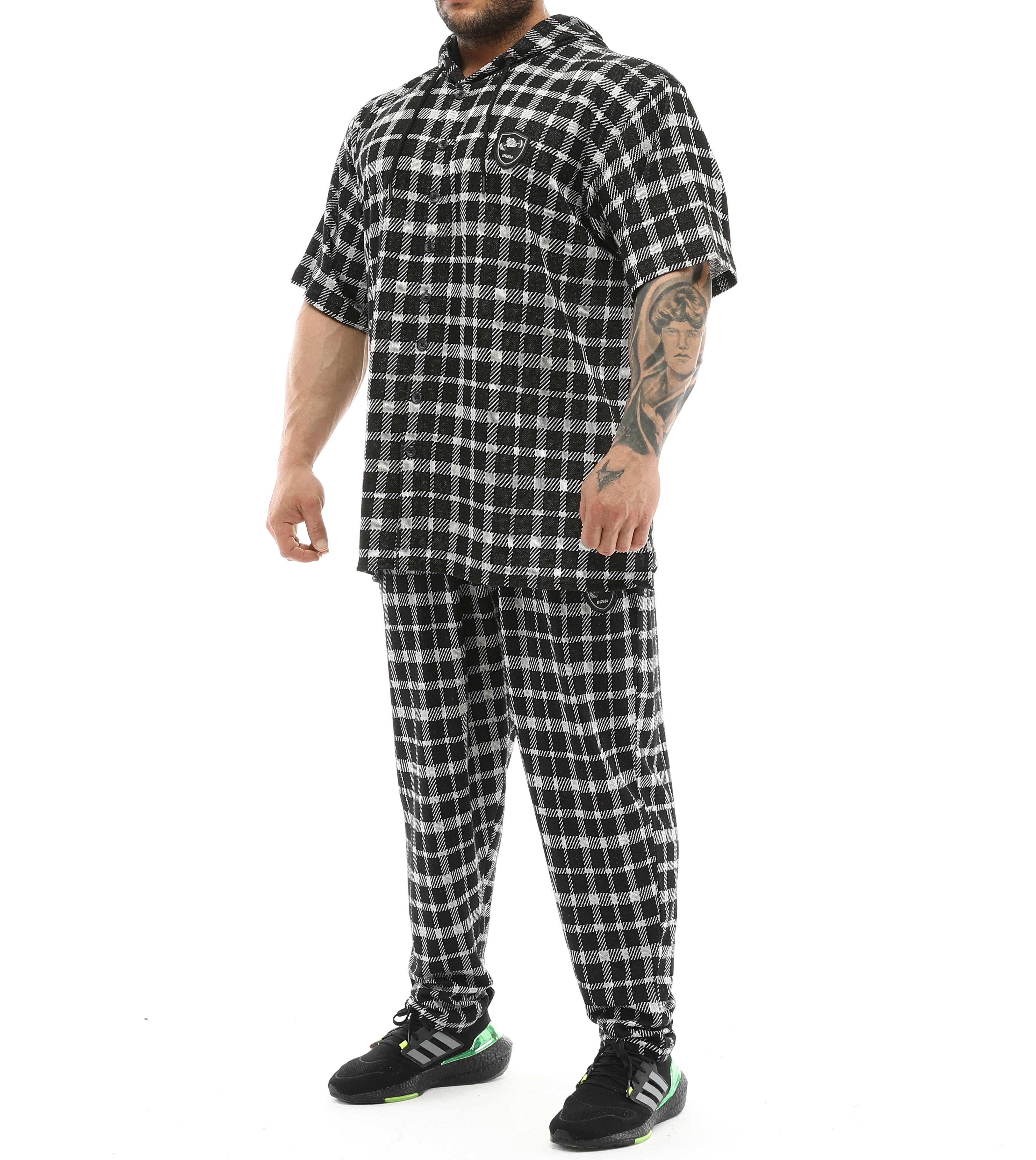 Men's Oversize Hooded Short Sleeve Shirt
