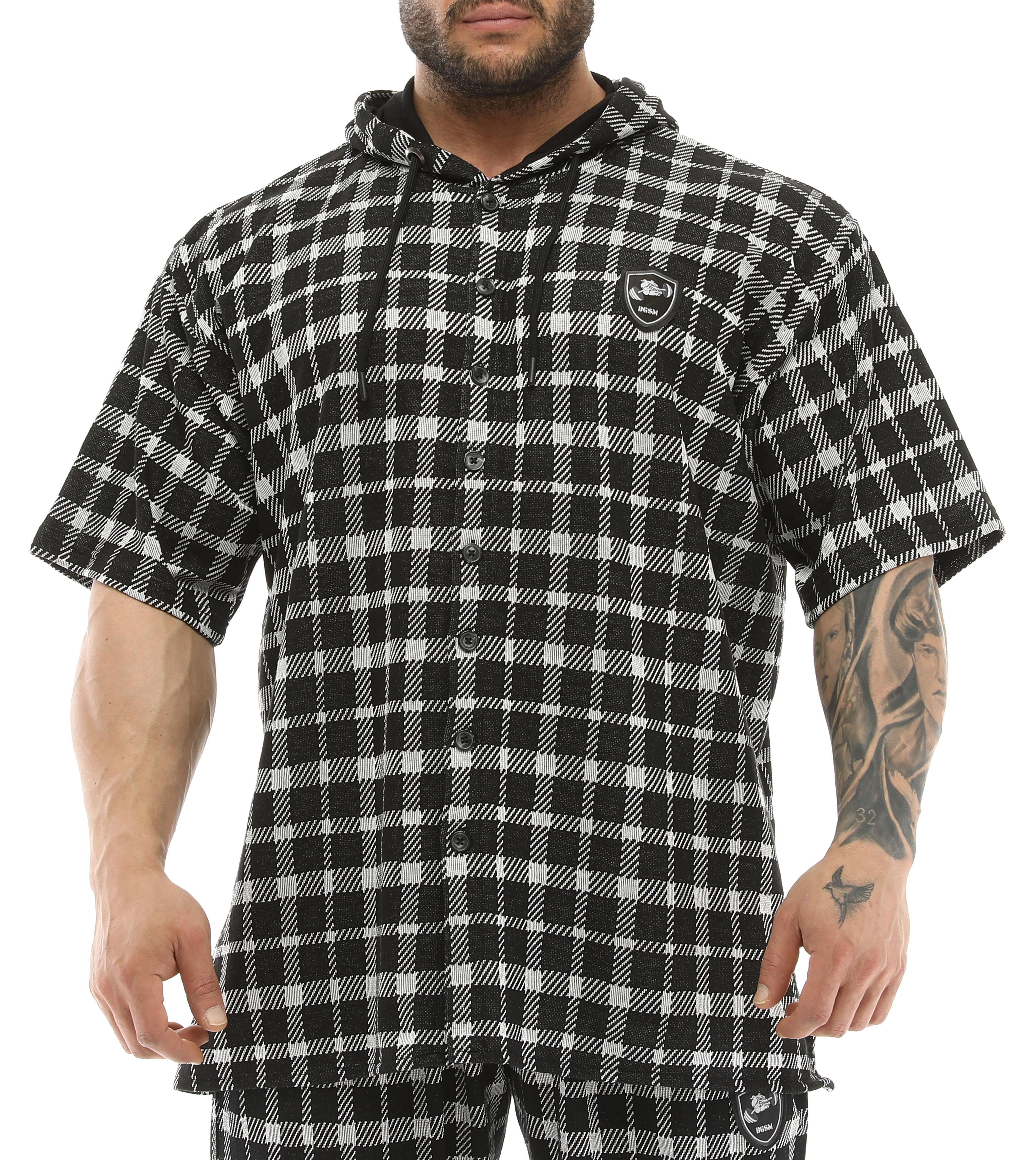 Men's Oversize Hooded Short Sleeve Shirt