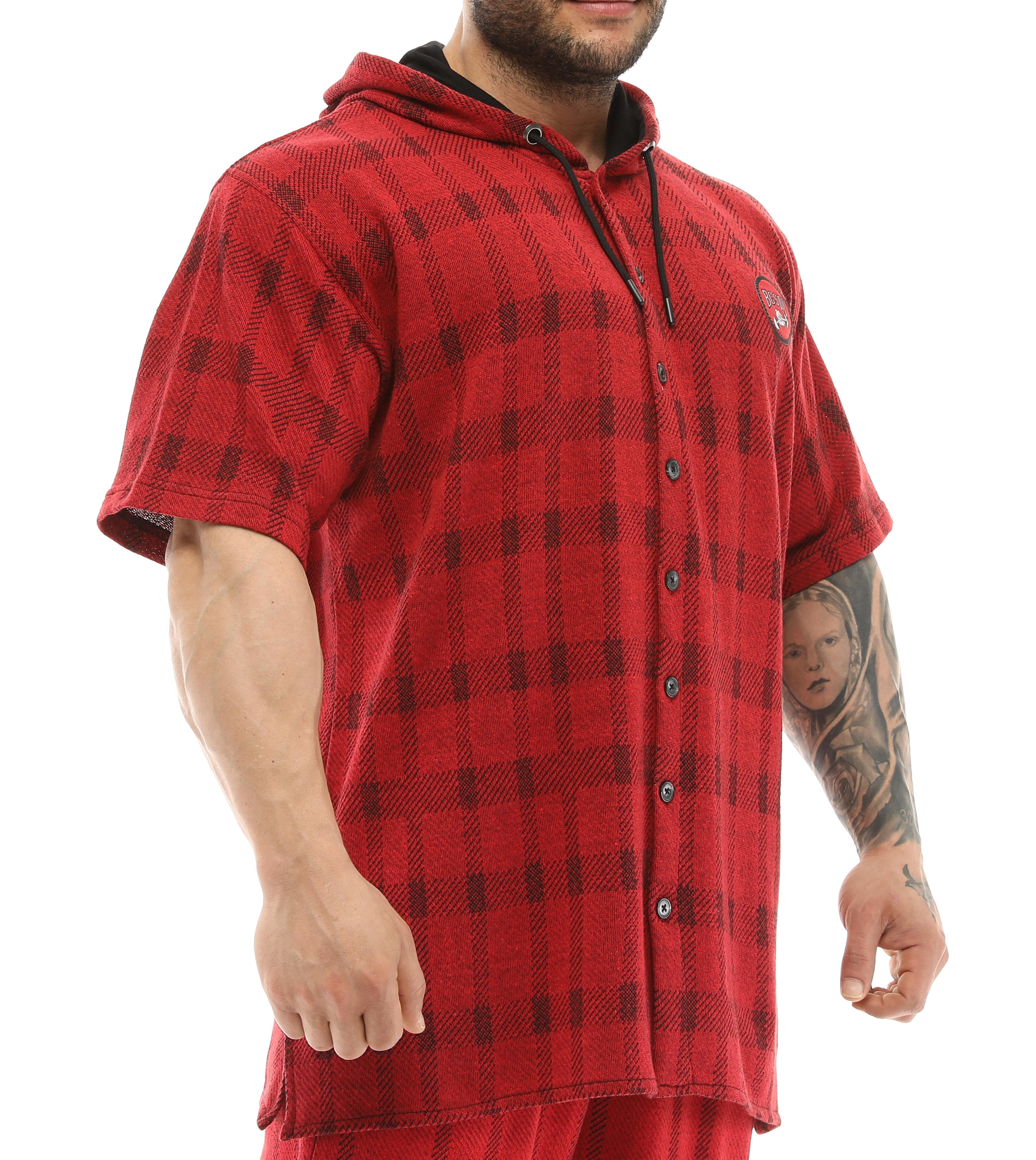 Men's Oversize Hooded Short Sleeve Shirt
