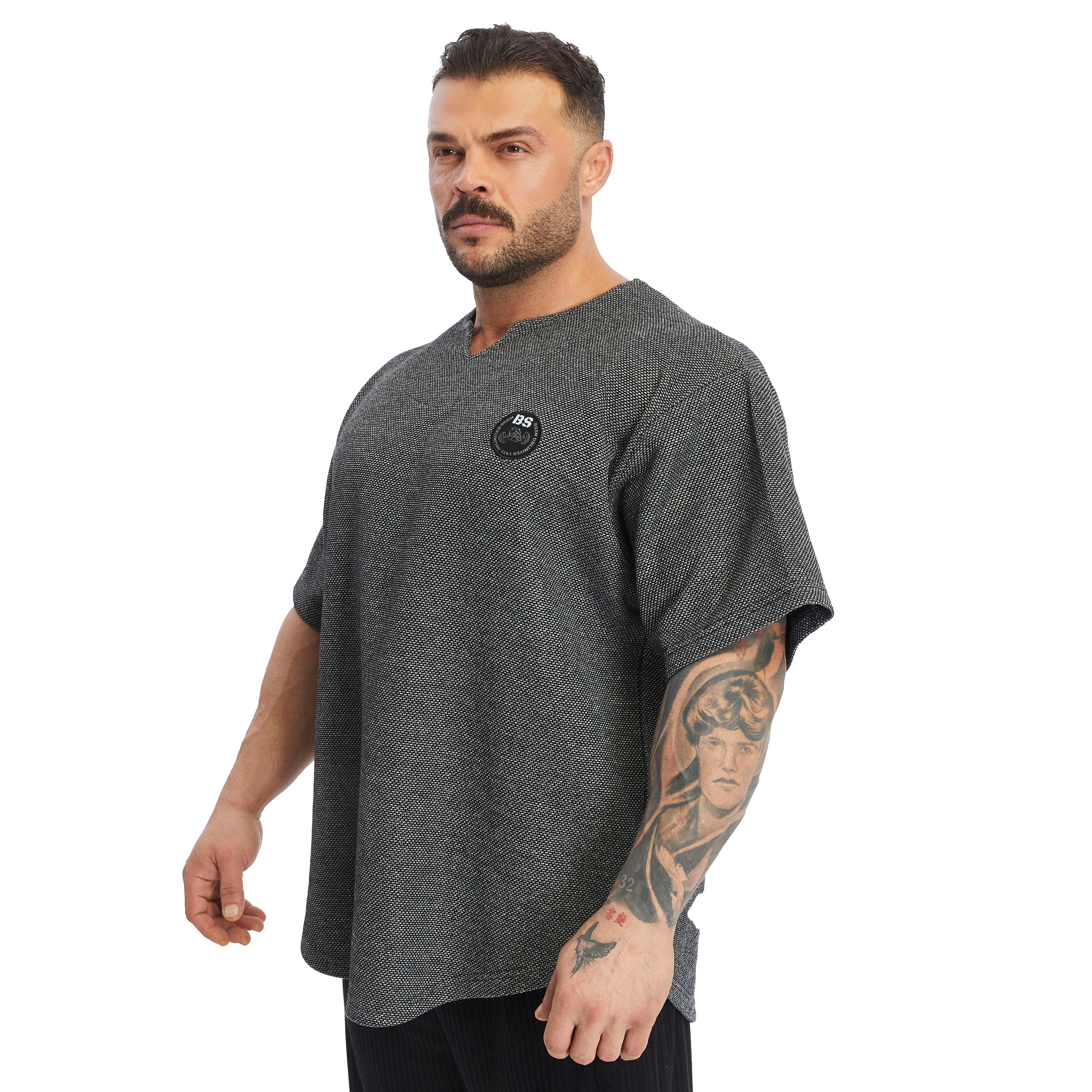 Mens Oversize Perfomance T-shirt Thick Fabric Rag Top