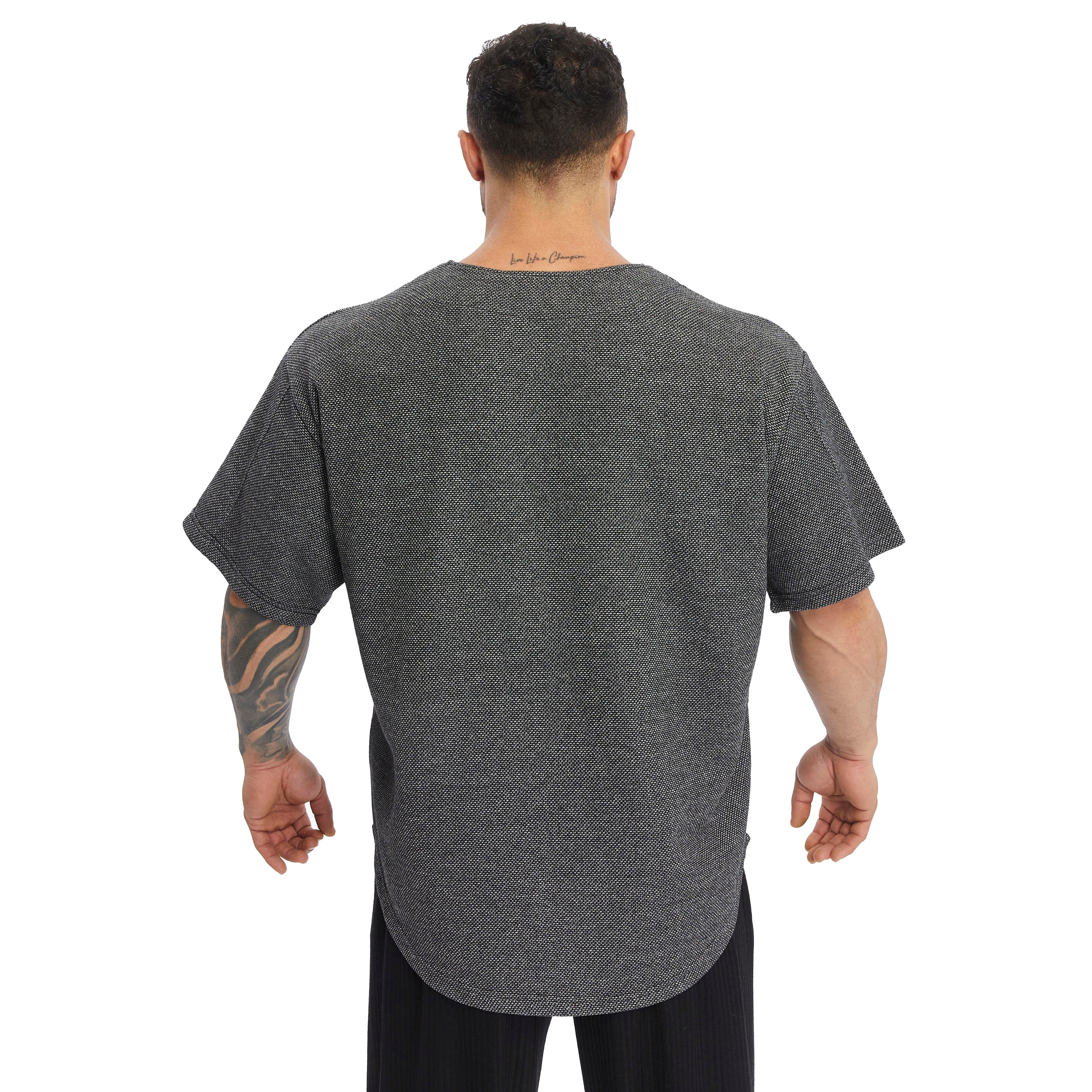 Mens Oversize Perfomance T-shirt Thick Fabric Rag Top