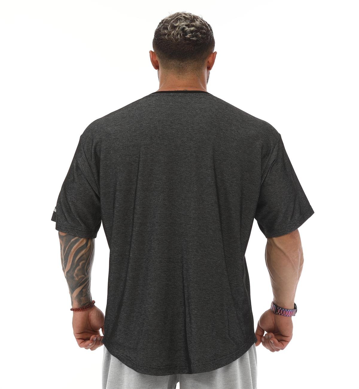 Men's Oversize Rag Top Gym T-shirt BGSM 3330 ANTHRACITE