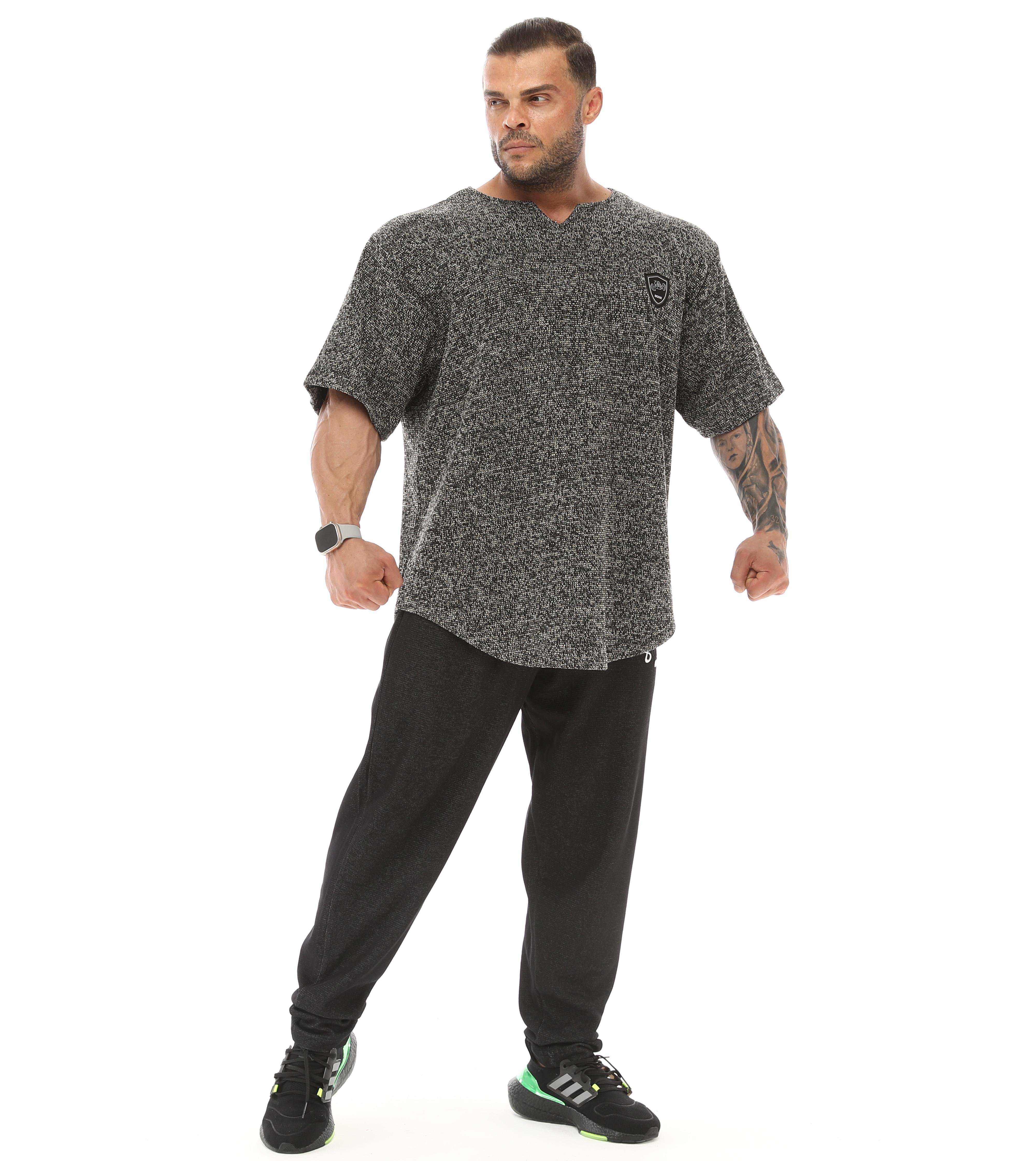 Men's Oversize Rag Top Thick Fabric T-shirt