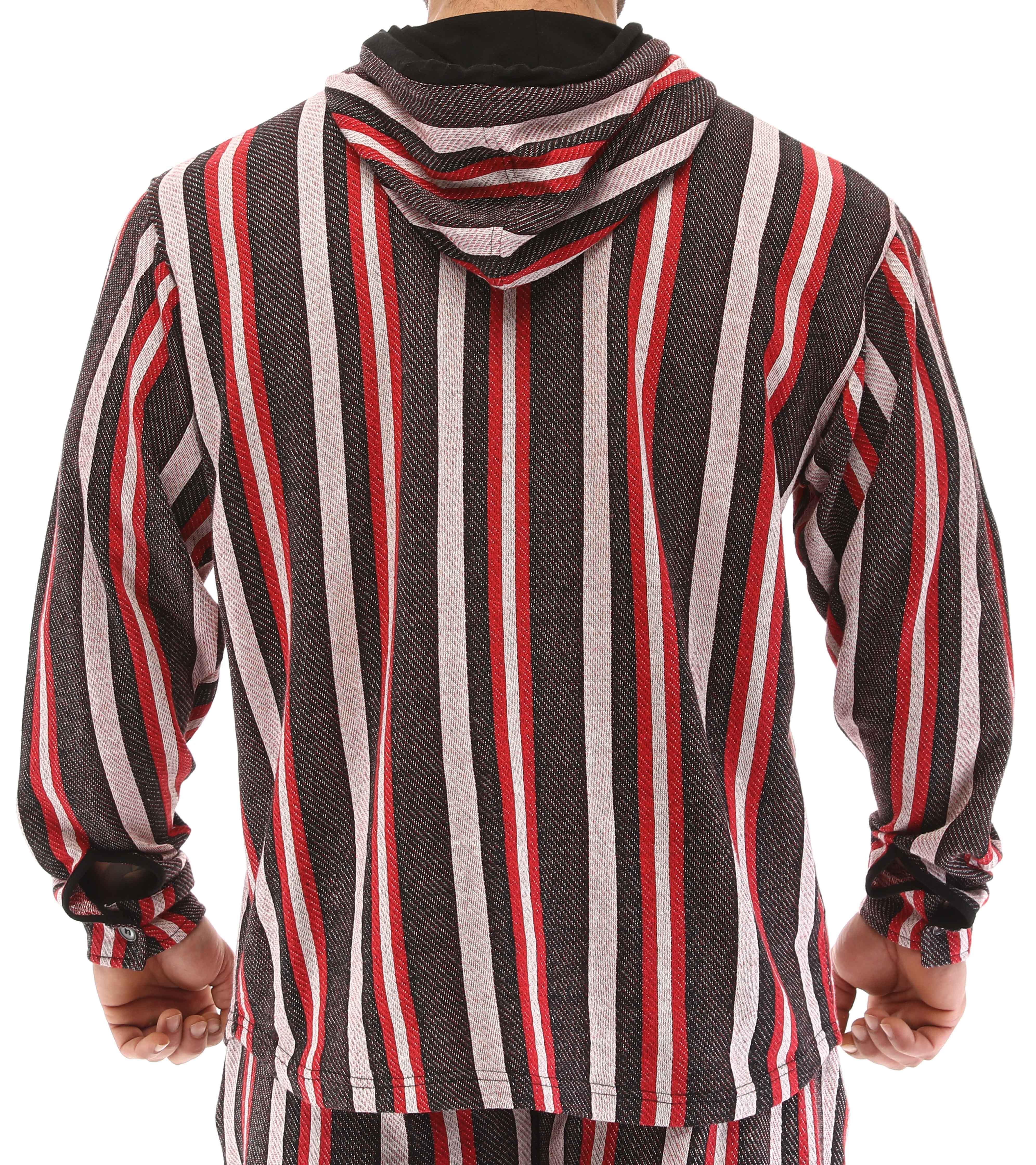 Mens Oversize Shirt Hooded Long Sleeve