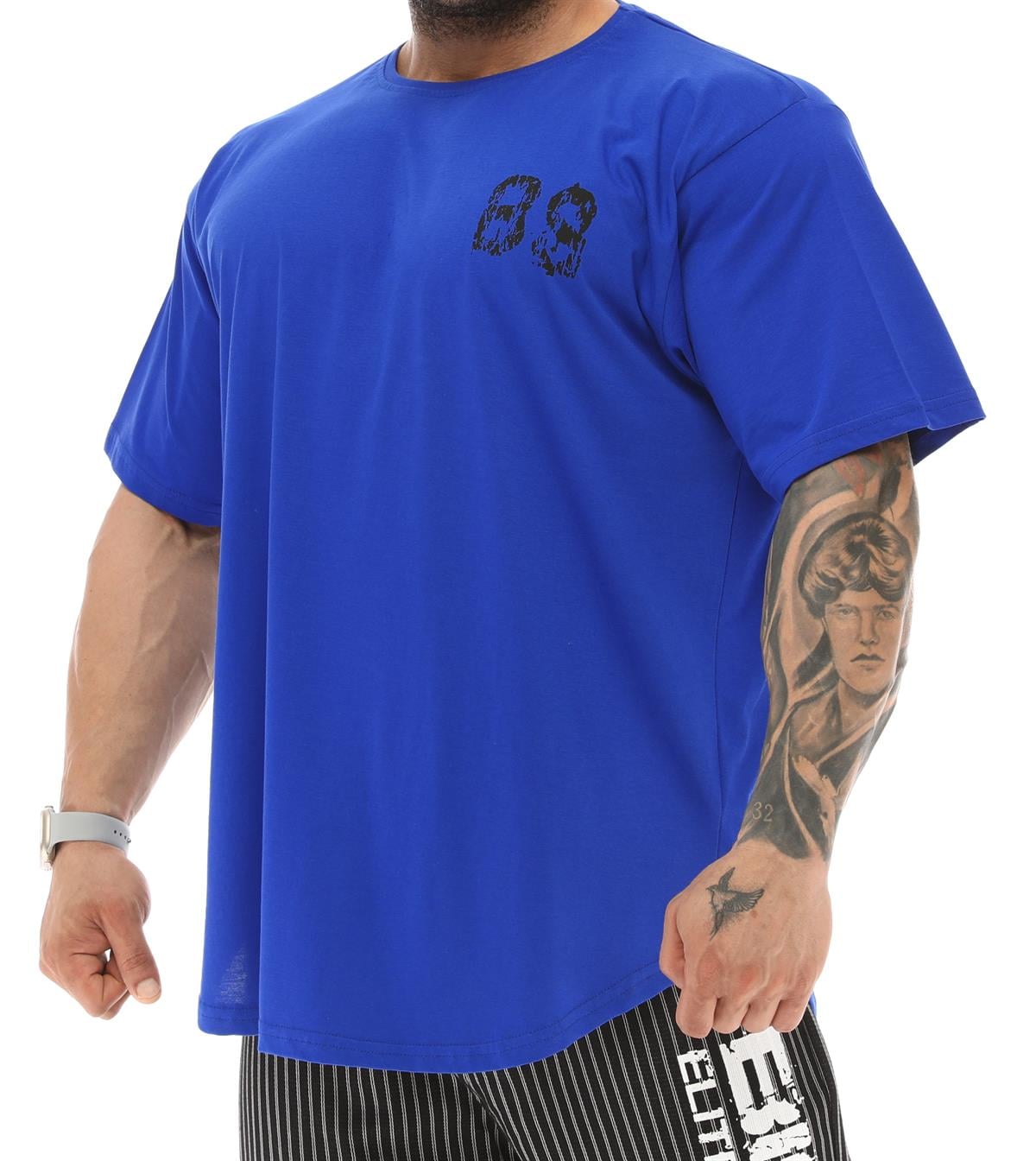 Men's Oversize T-shirt Big Sam 3340 Blue