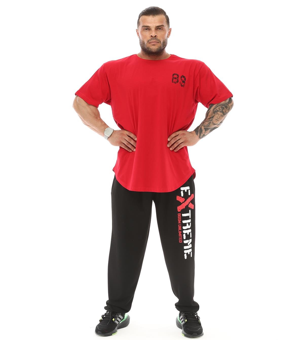 Men's Oversize T-shirt Big Sam 3340 Red