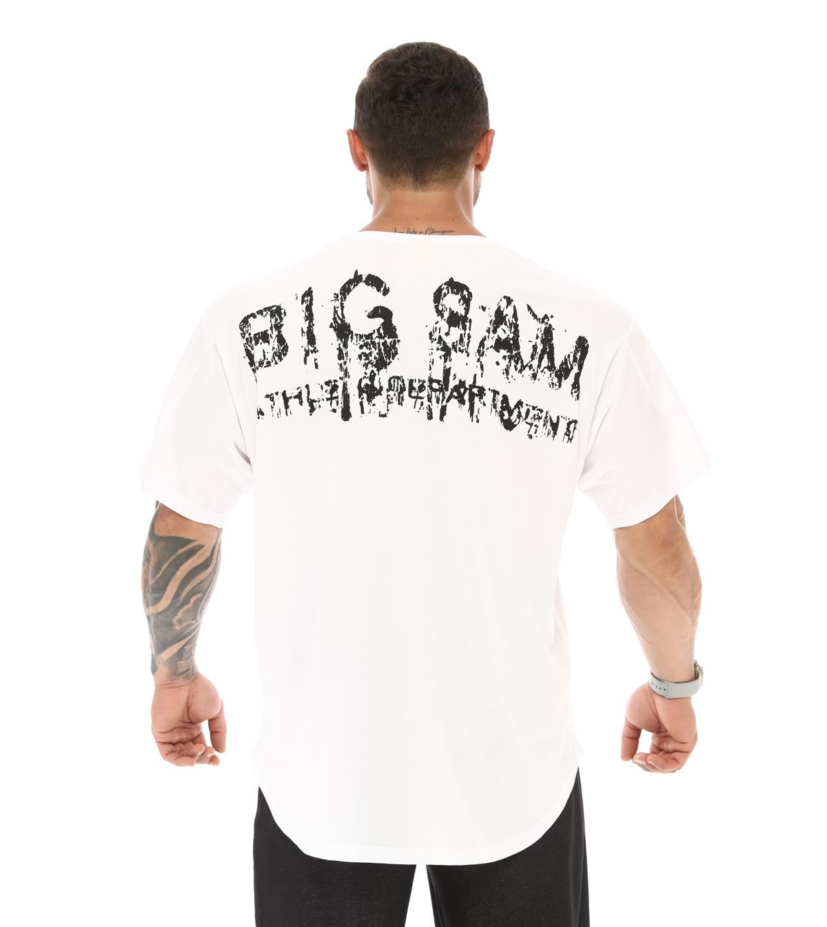 Men's Oversize T-shirt Big Sam 3340 White