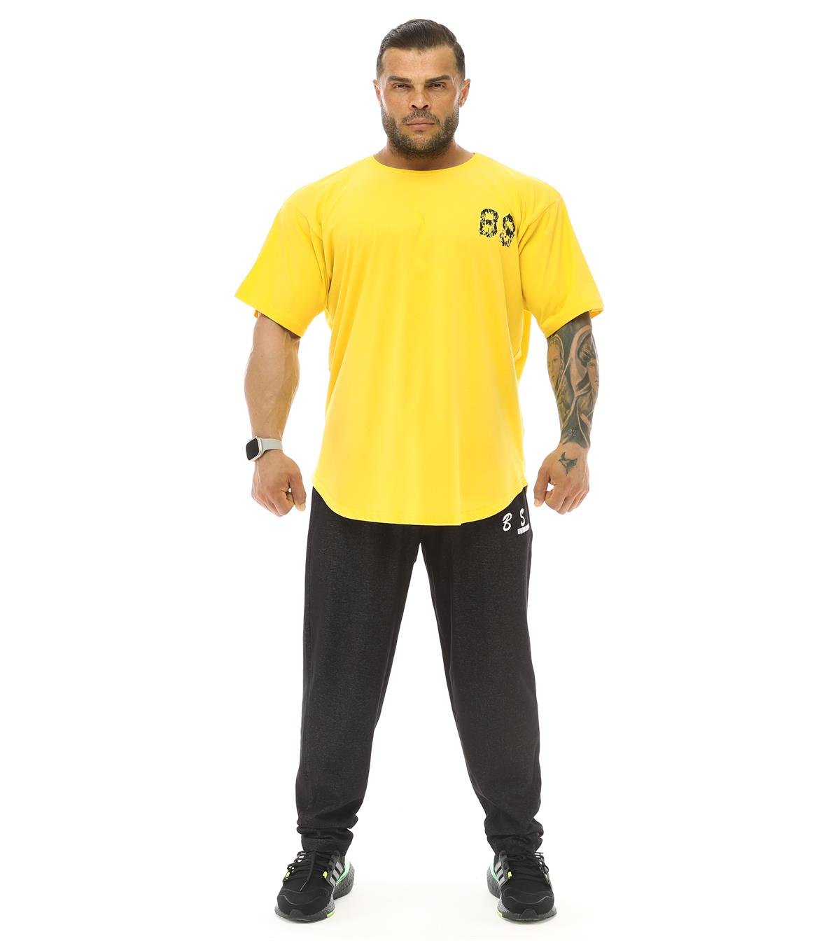 Men's Oversize T-shirt Big Sam 3340 Yellow