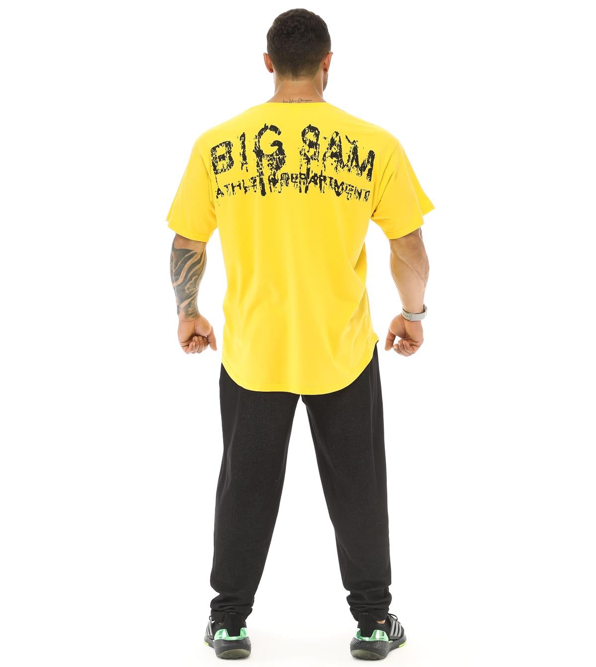 Men's Oversize T-shirt Big Sam 3340 Yellow