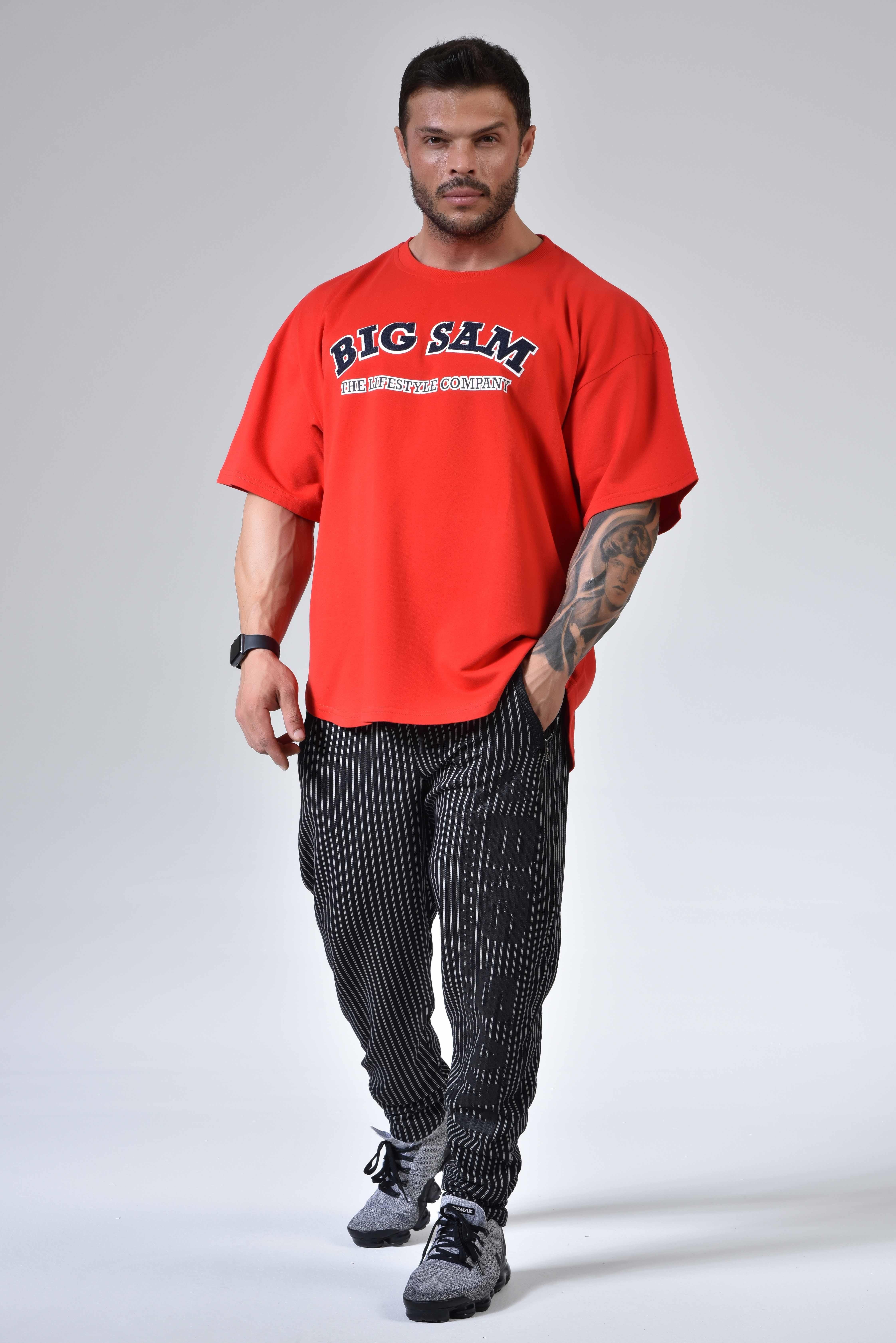 Mens Oversize T-shirt Cotton Rag Top