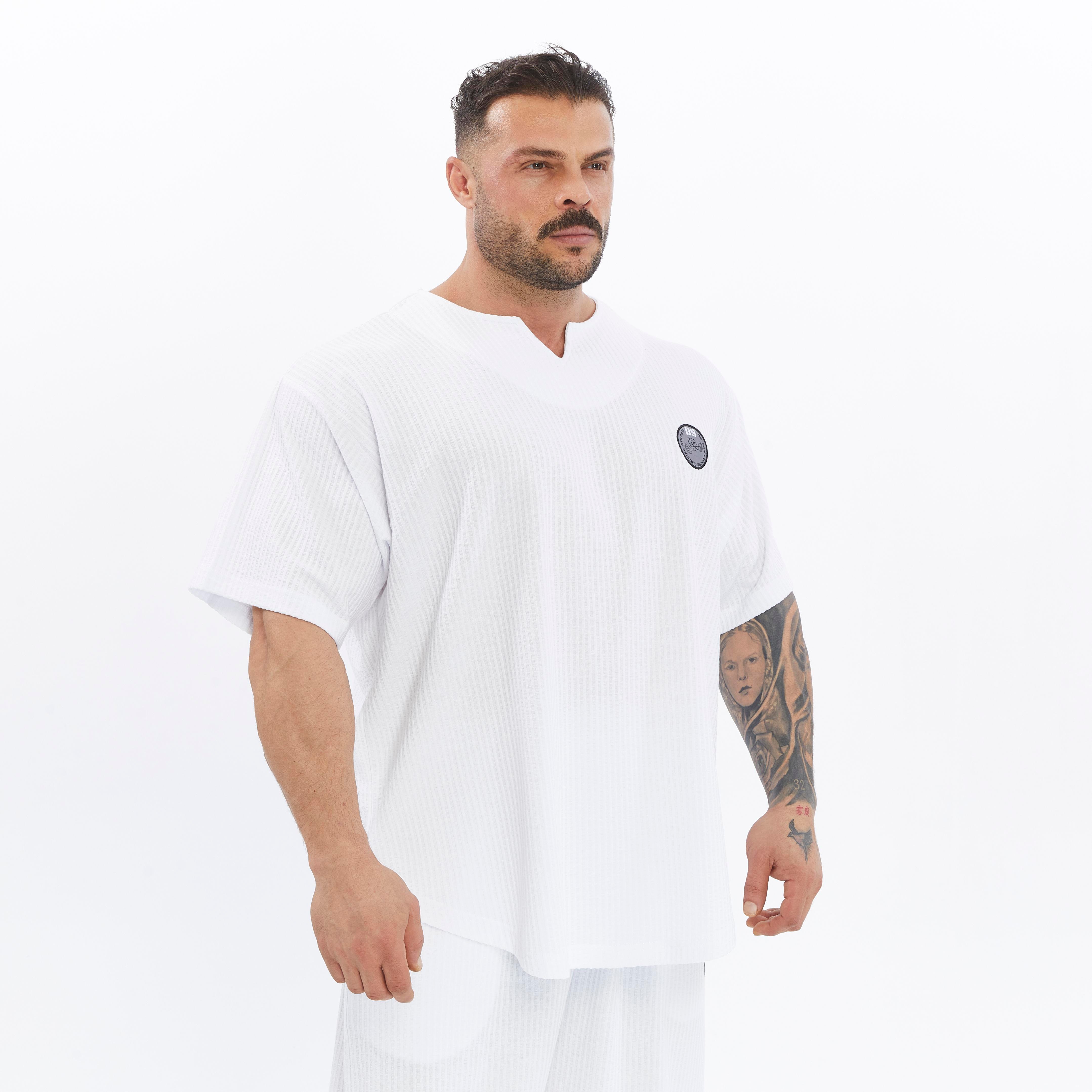Mens Oversize T-shirt Cotton Training Rag Top
