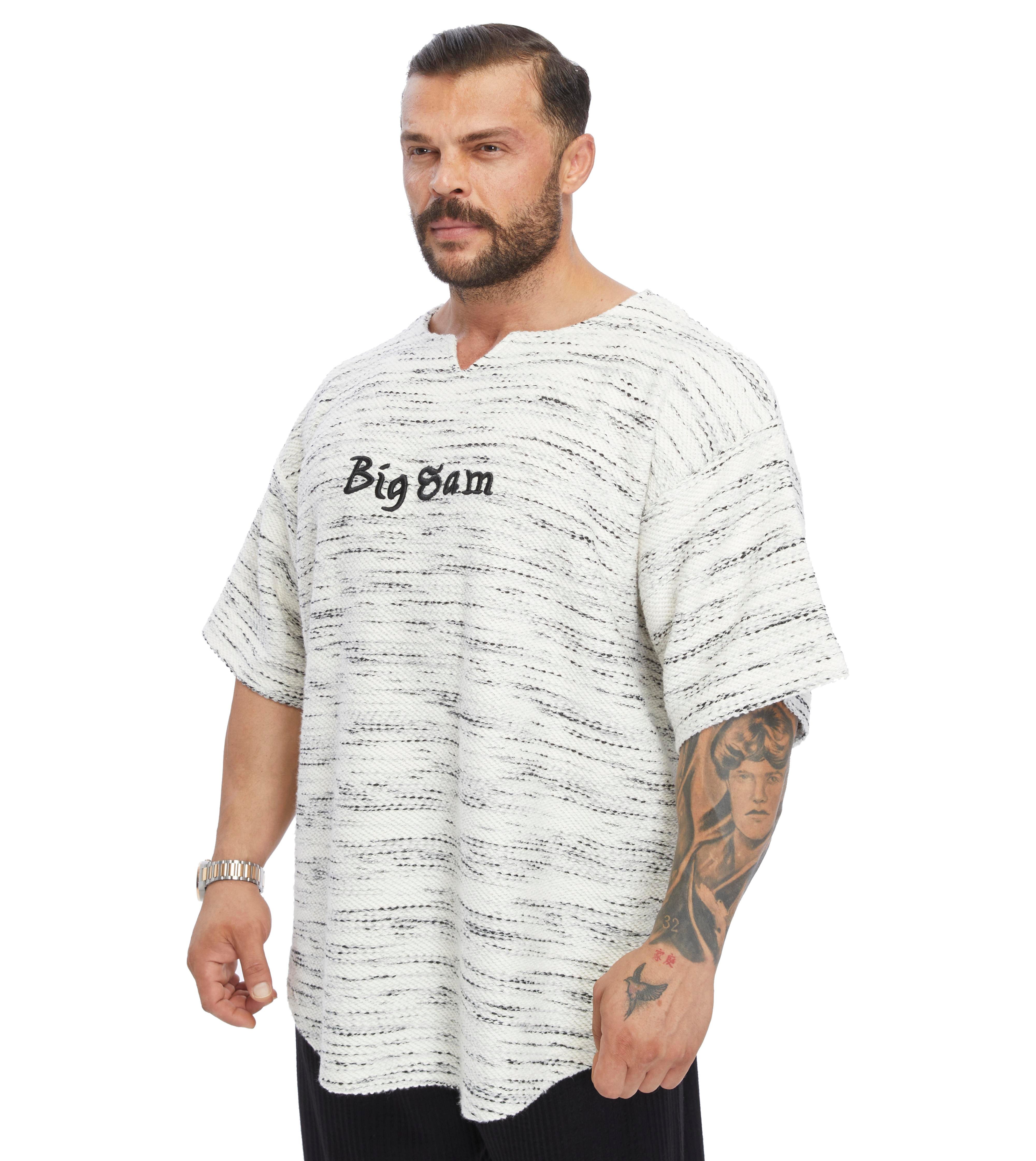 Men's Oversize Thick Textured Fabric Rag Top T-shirt 