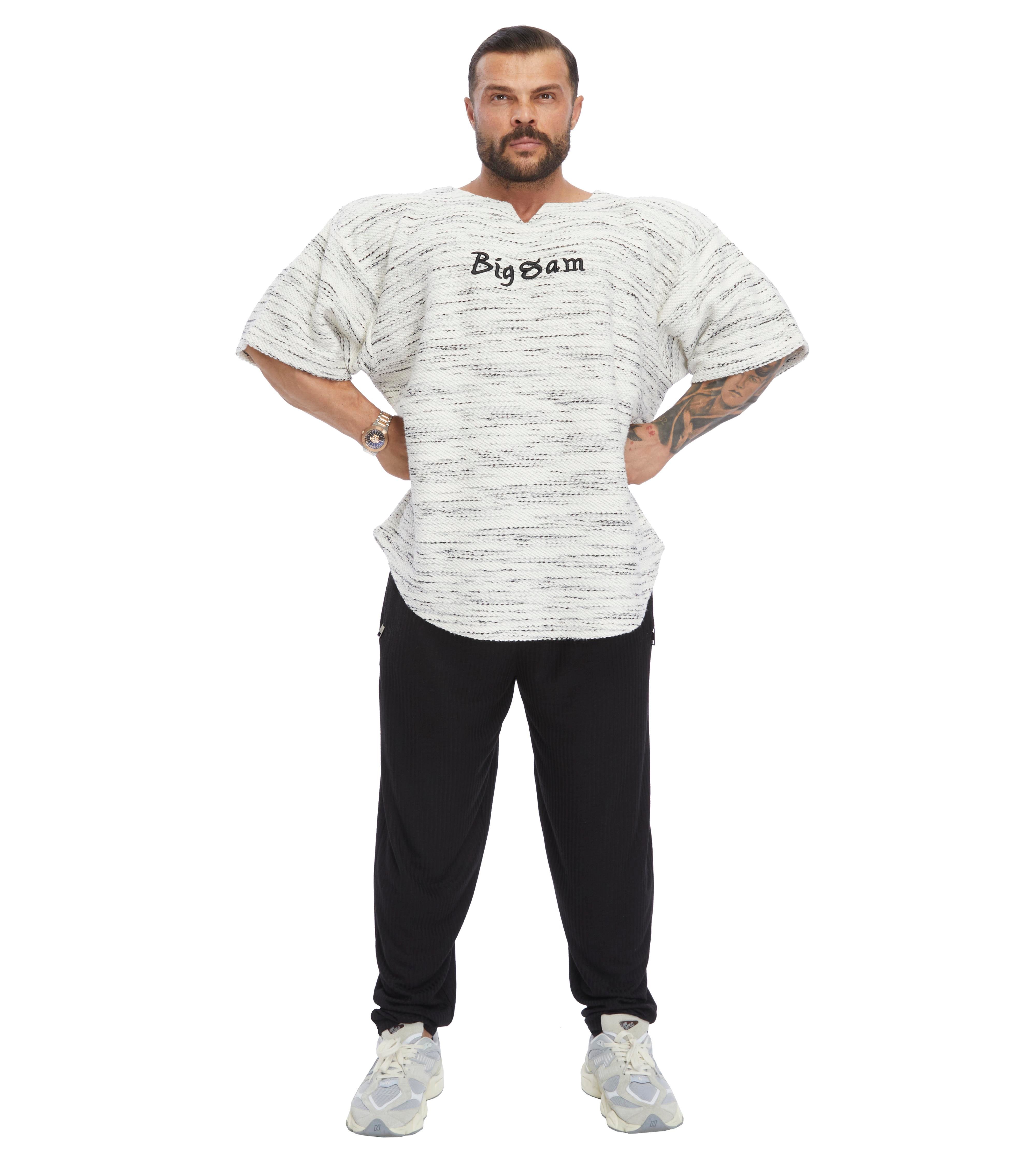 Men's Oversize Thick Textured Fabric Rag Top T-shirt 