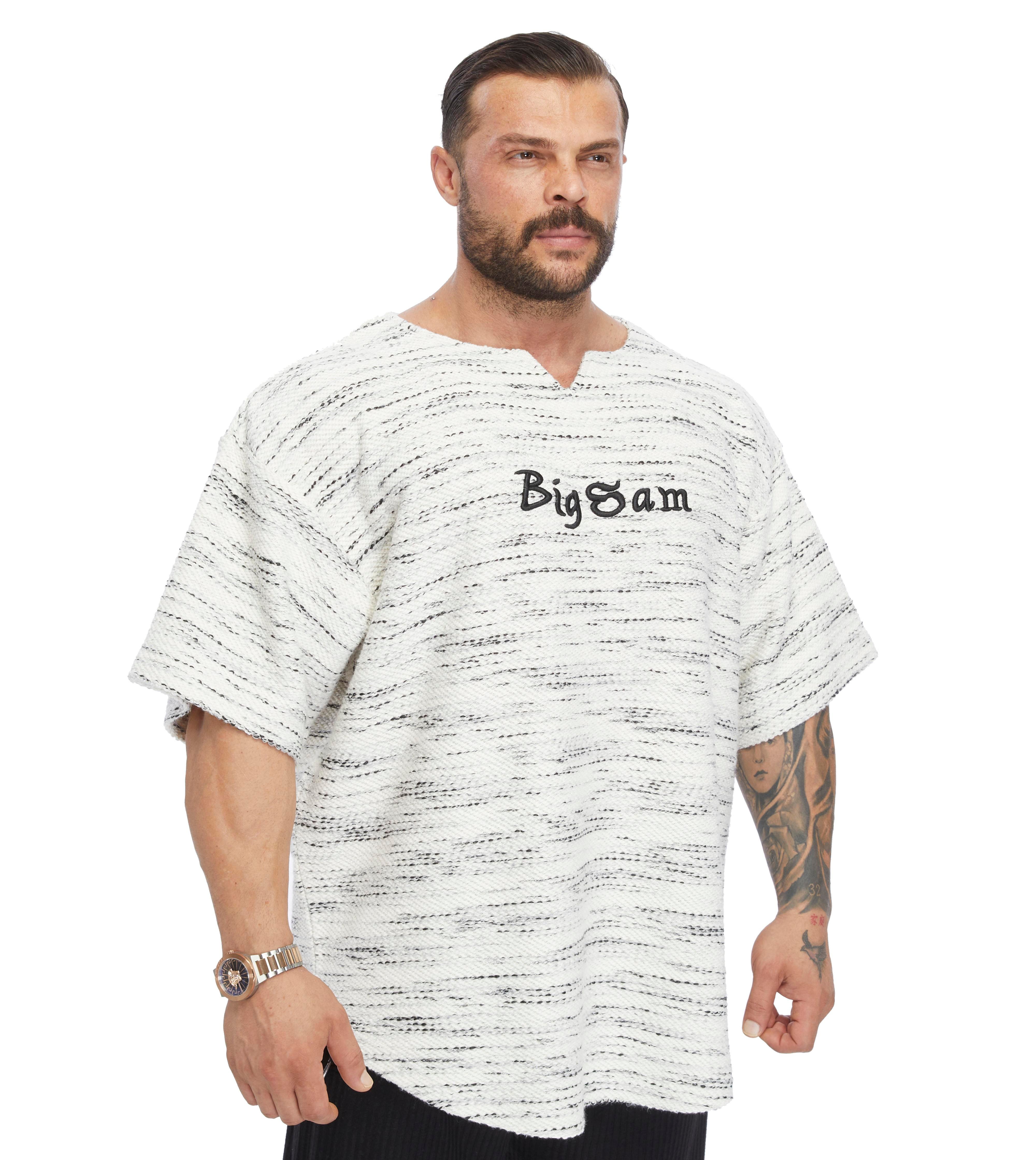 Men's Oversize Thick Textured Fabric Rag Top T-shirt 